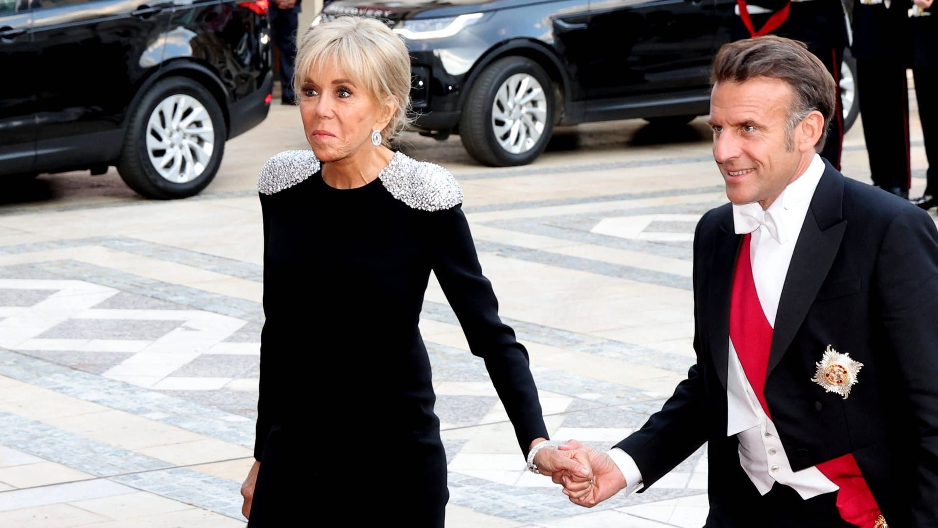 Brigitte und Emmanuel Macron: Sie waren auf Staatsbesuch in England.
