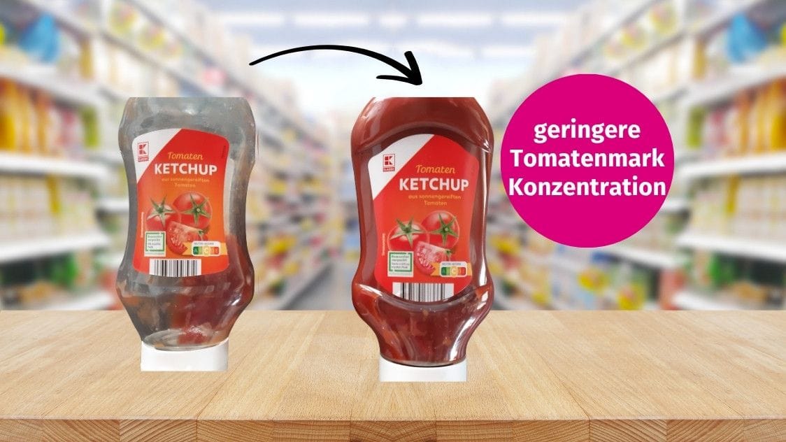 KClassic Tomatenketchup enthält mehr Zucker.