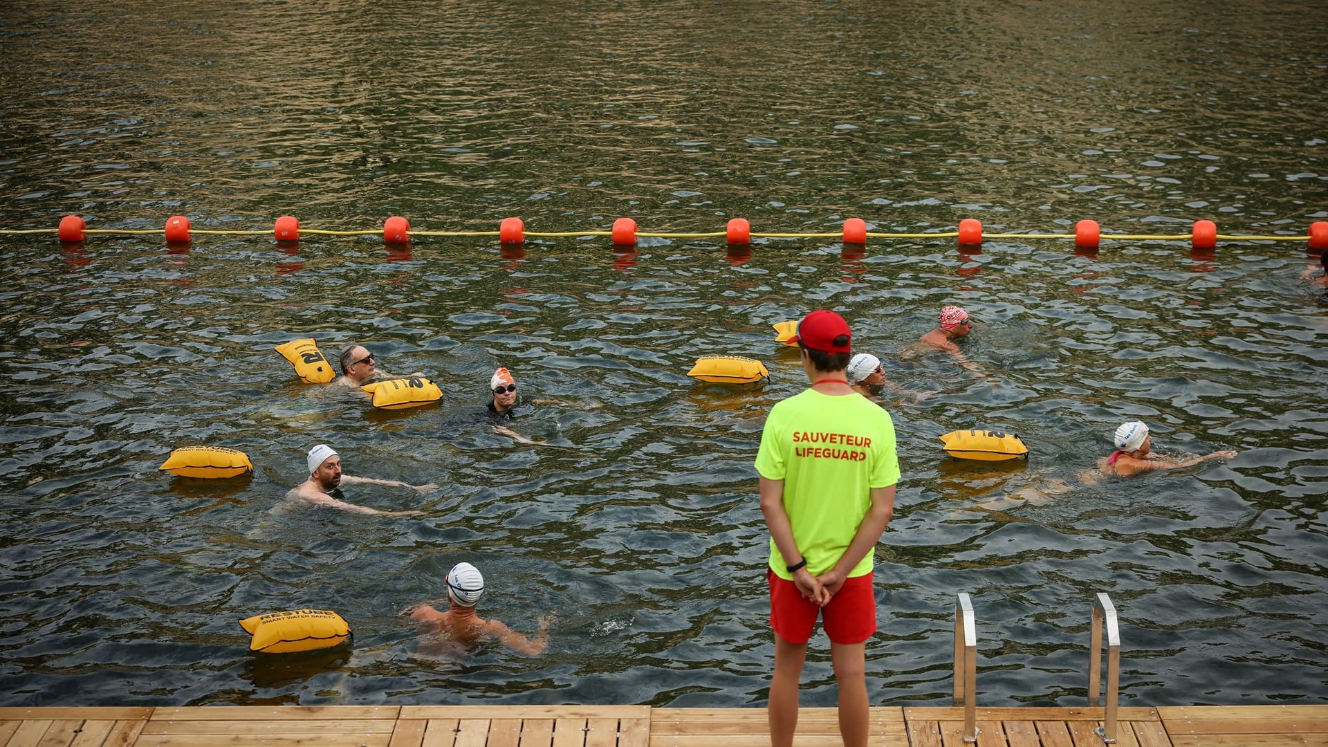 Schwimmen in der Seine