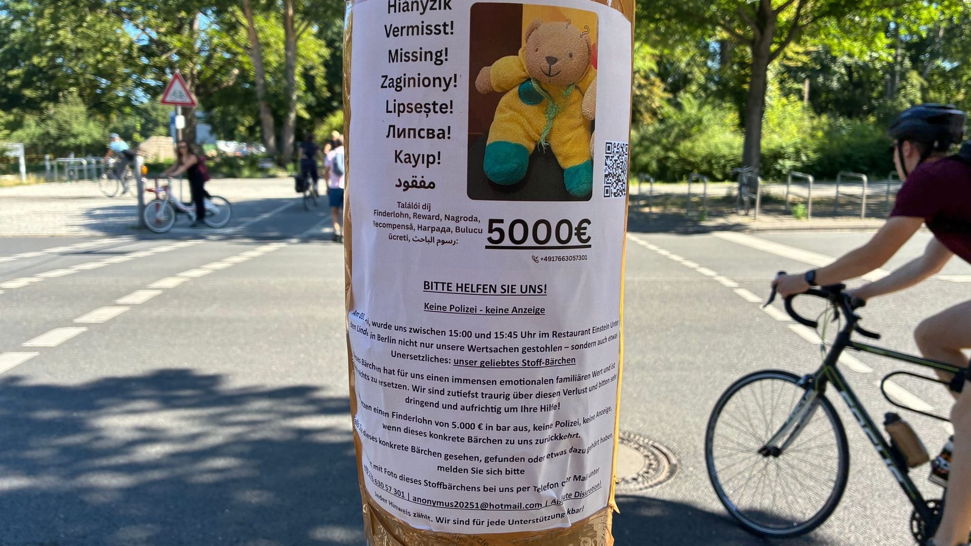 Suche nach vermisstem Teddy Suche nach vermisstem Teddy