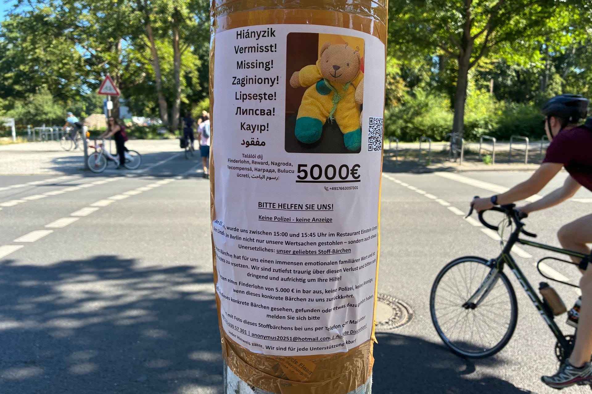 Suche nach vermisstem Teddy