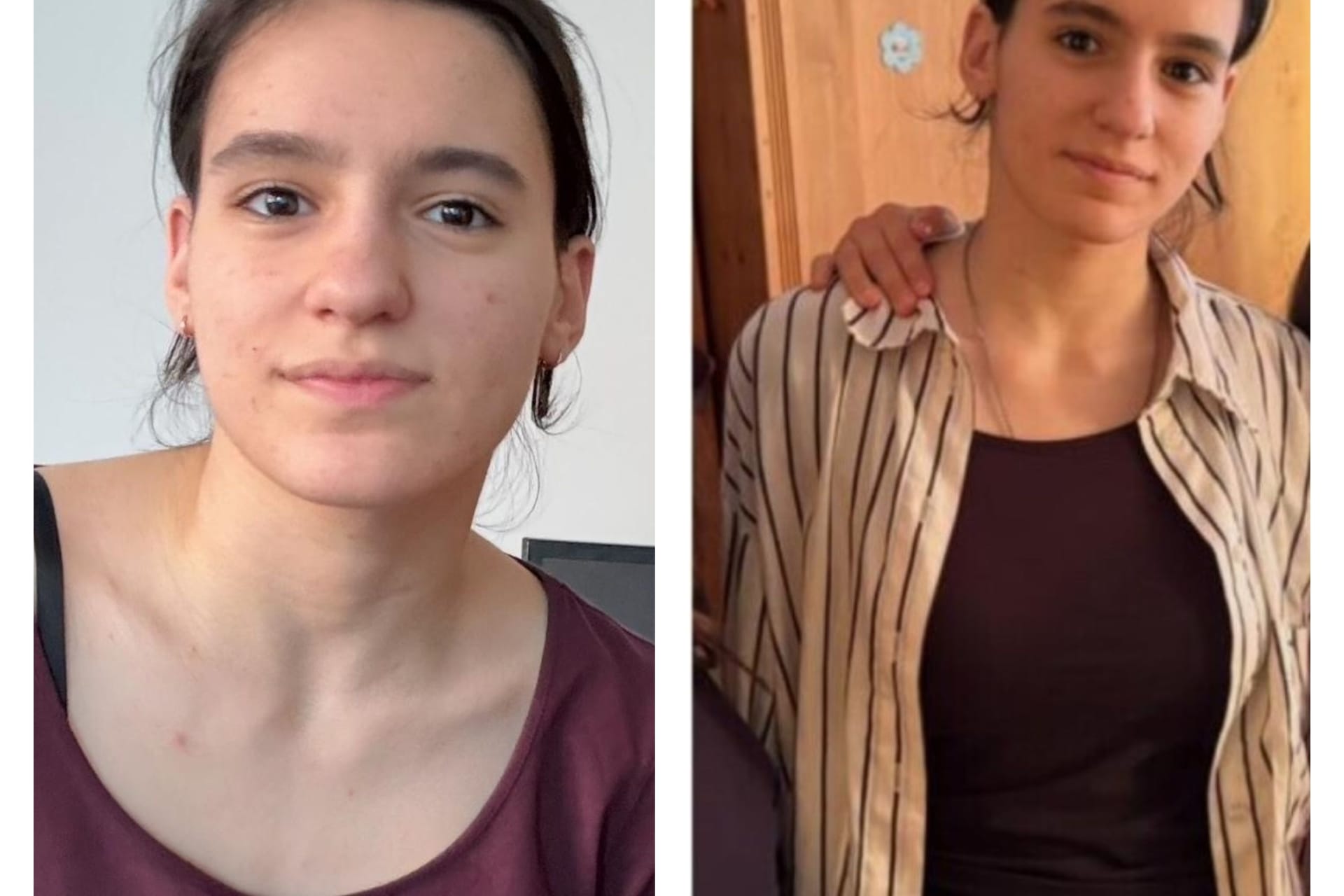 Die Polizei sucht mit Fotos nach einer Vermissten. Sie ist seit dem 24. Juli verschwunden.