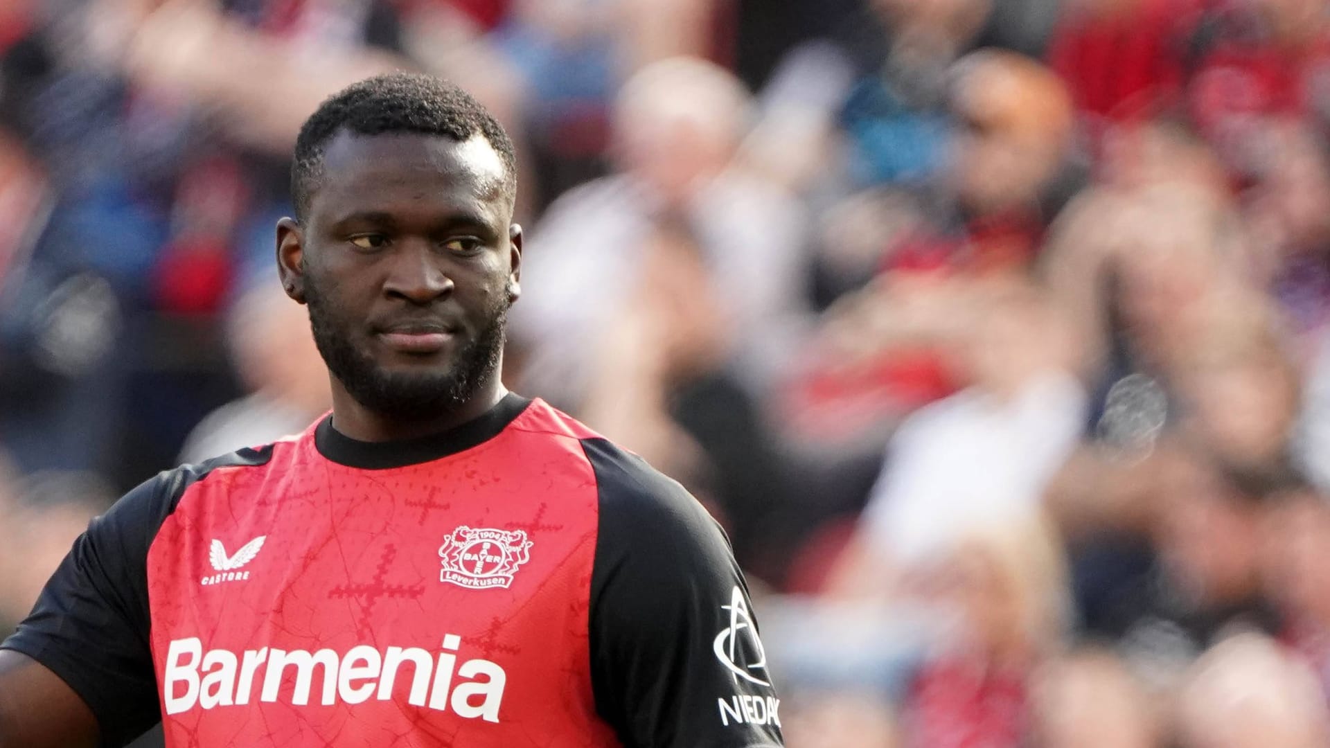 Victor Boniface: Der Angreifer kam 2023 vom belgischen Club Royale Union Saint-Gilloise zu Bayer.