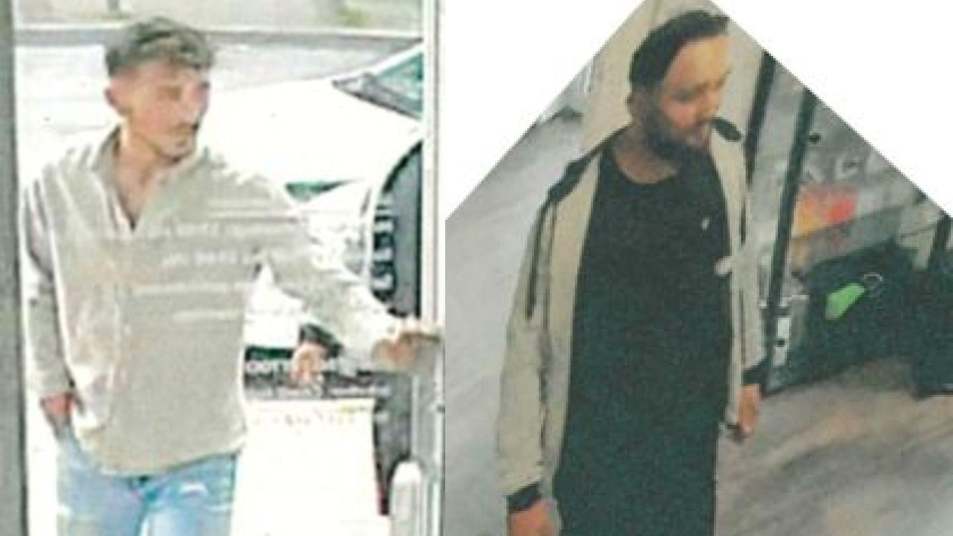 Mit diesen Kameraaufnahmen sucht die Polizei zwei mutmaßliche Diebe: Wer kennt die Männer?