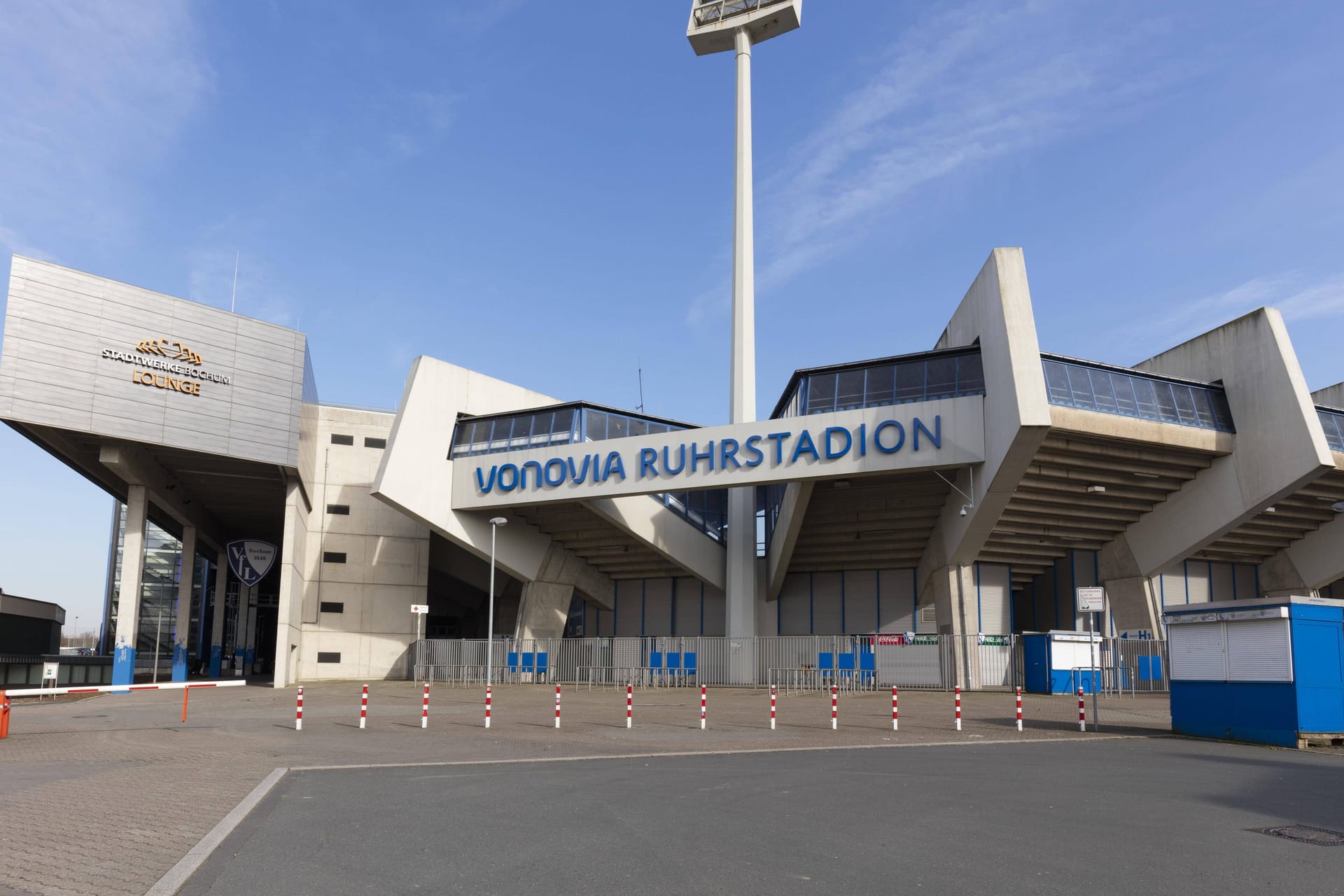 Das Vonovia Ruhrstadion in Bochum: Bei Umbauarbeiten wurde eine Fliegerbombe gefunden.