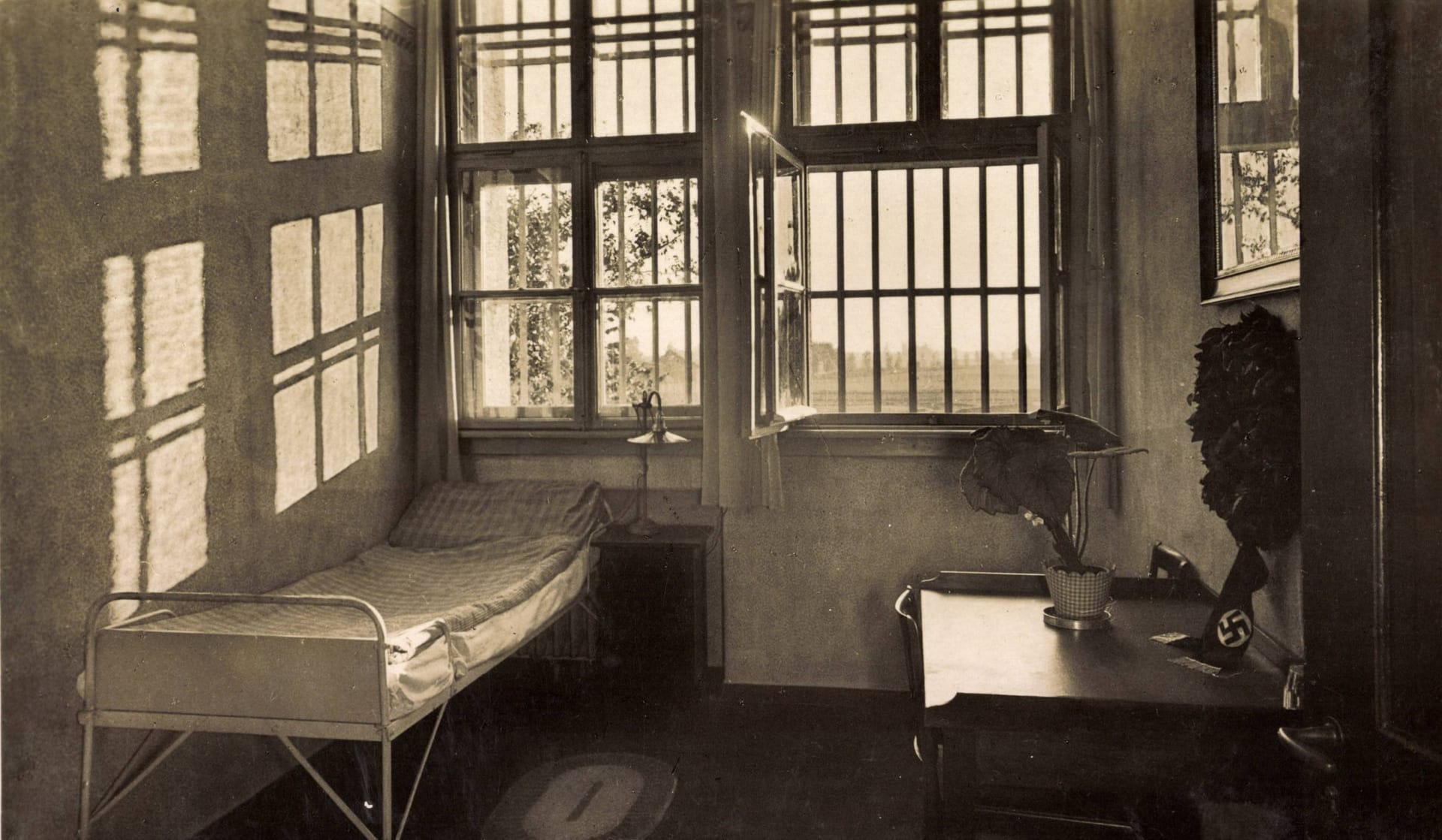 Hitlers Zelle im Festungsgefängnis Landsberg.