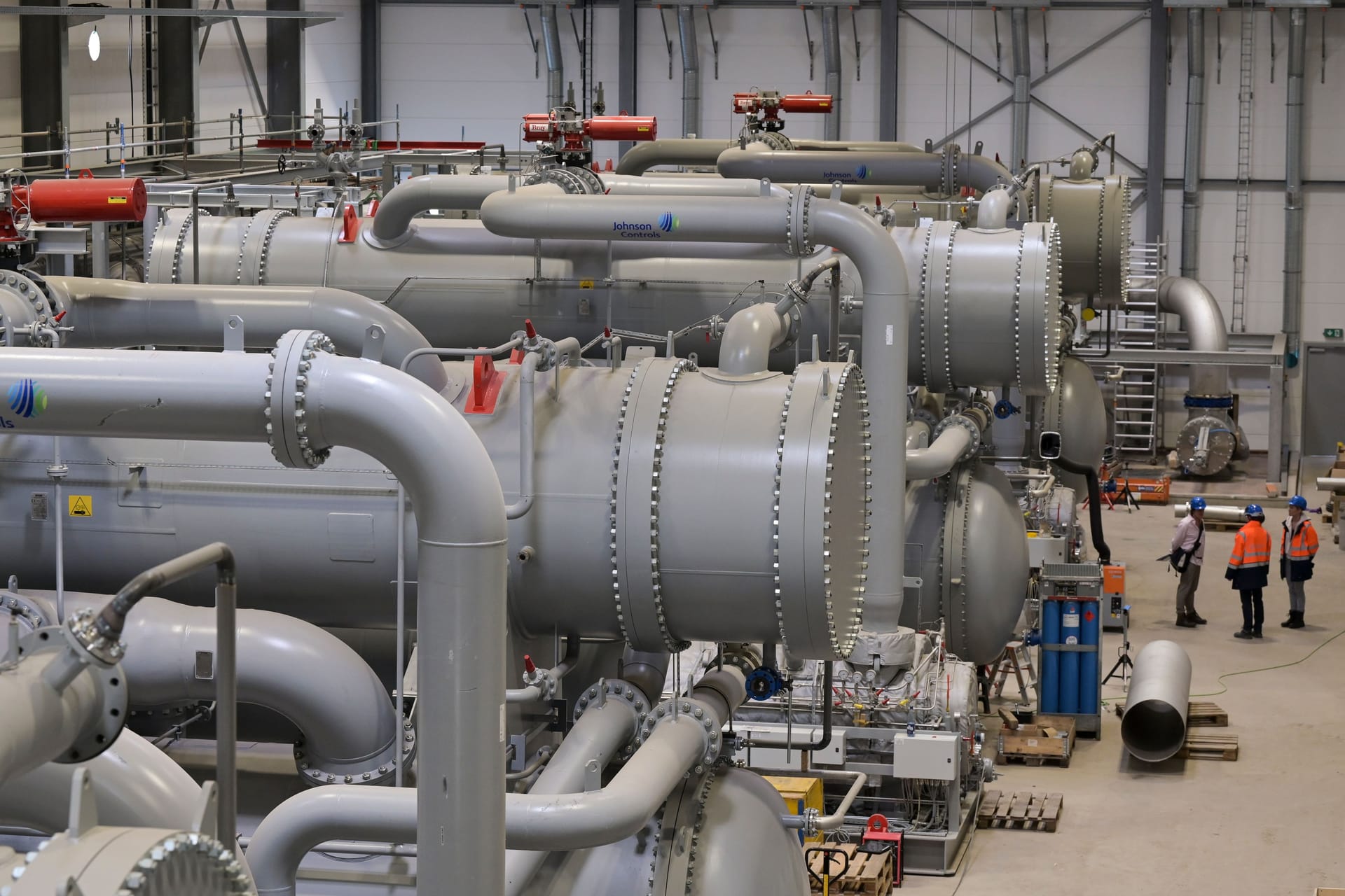 Die neue 60-Megawatt-Großwärmepumpe der Hamburger Energiewerke: Hamburg gewinnt aus Abwasser Wärme.