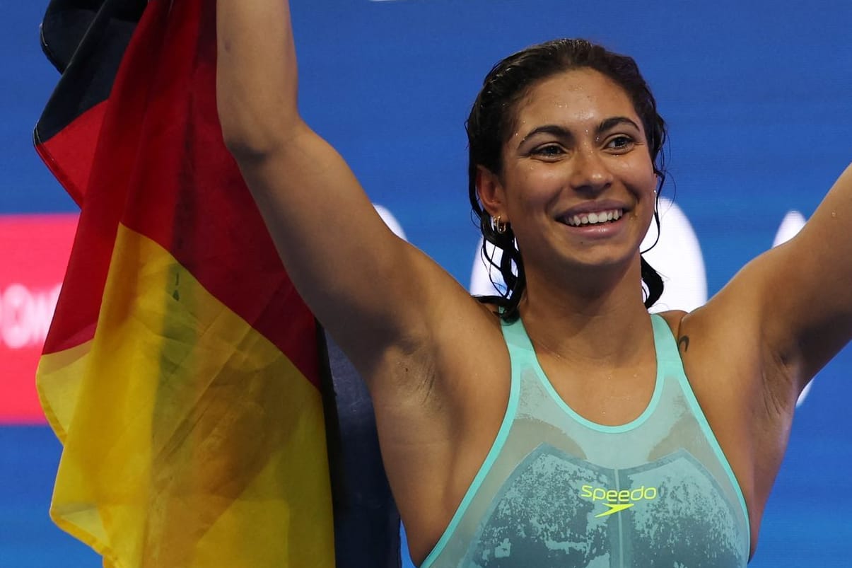 Anna Elendt: Die deutsche Schwimmerin überraschte in Singapur.