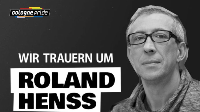 Colognpride trauert um Roland Henss: Der Aktivist ist im Alter von 56 Jahren verstorben.