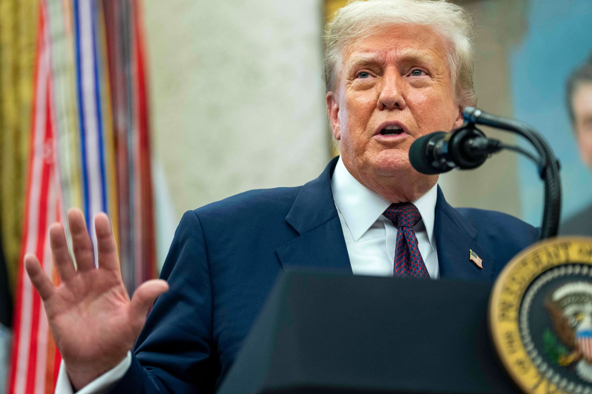 Donald Trump hat China mit Zöllen von bis zu 100 Prozent gedroht. (Archivbild)