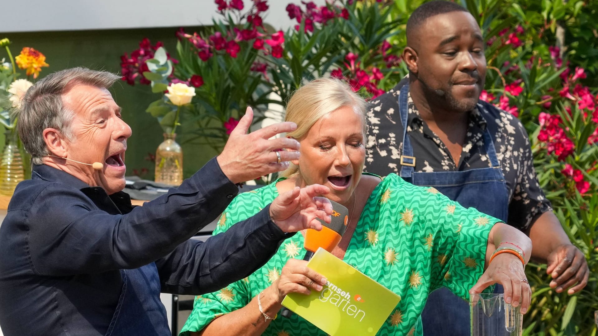 Patrick Lindner, Andrea Kiewel und Nelson Müller: Alle drei waren zusammen im "ZDF-Fernsehgarten".