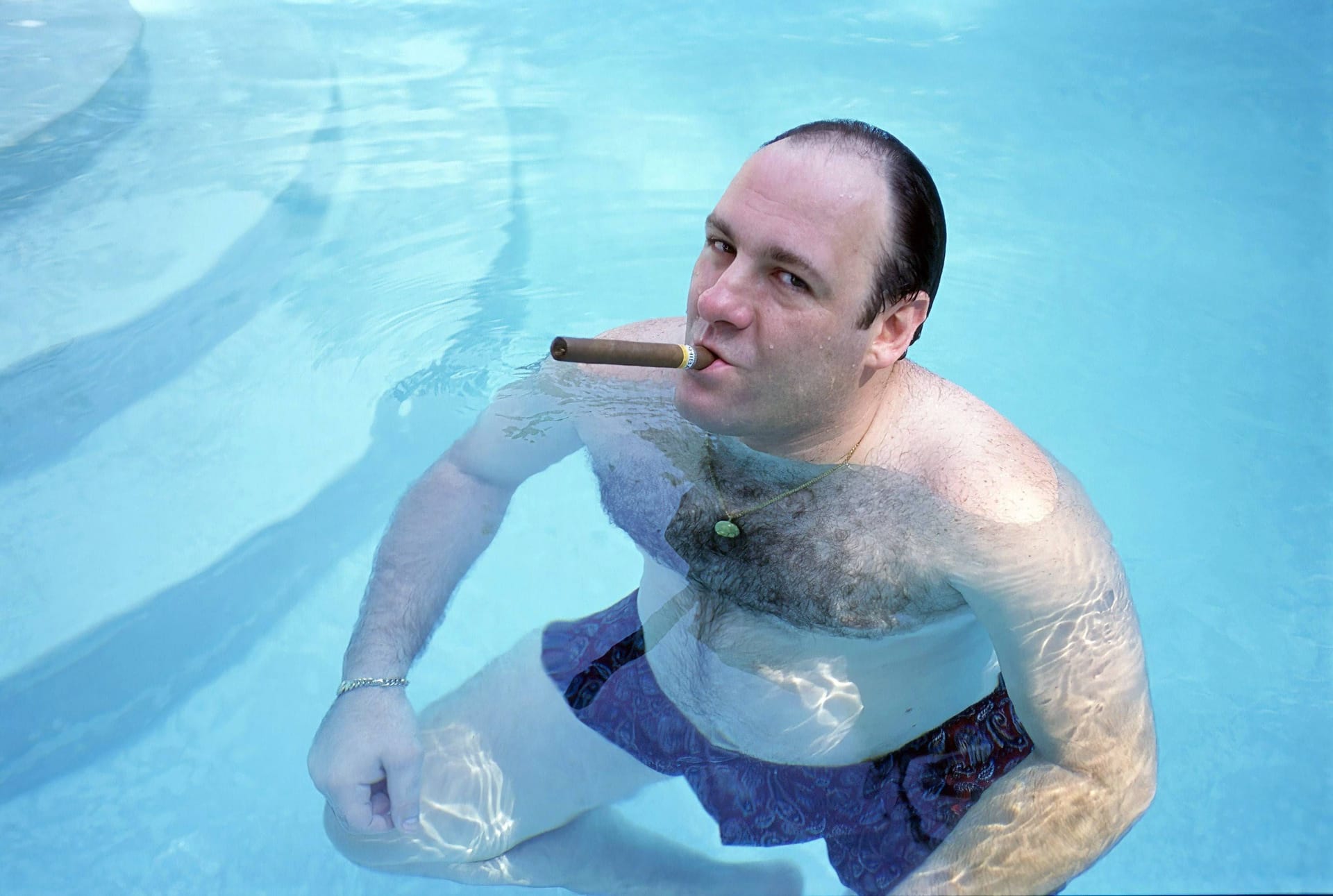 James Gandolfini als der berühmte Mafiapate "Toni" in der Serie "Die Sopranos". James Gandolfini als der berühmte Mafiapate "Toni" in der Serie "Die Sopranos".