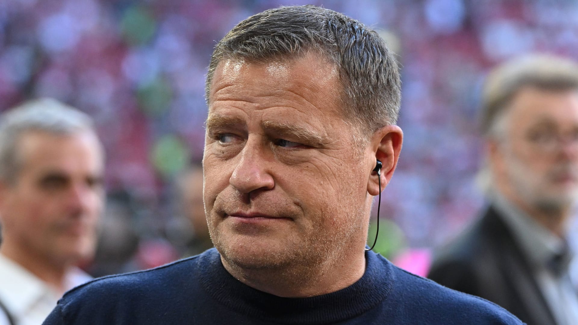 Bayern-Sportvorstand Max Eberl am Rande des Testspiels gegen Tottenham: Der Funktionär ist seit März 2024 bei den Münchnern.