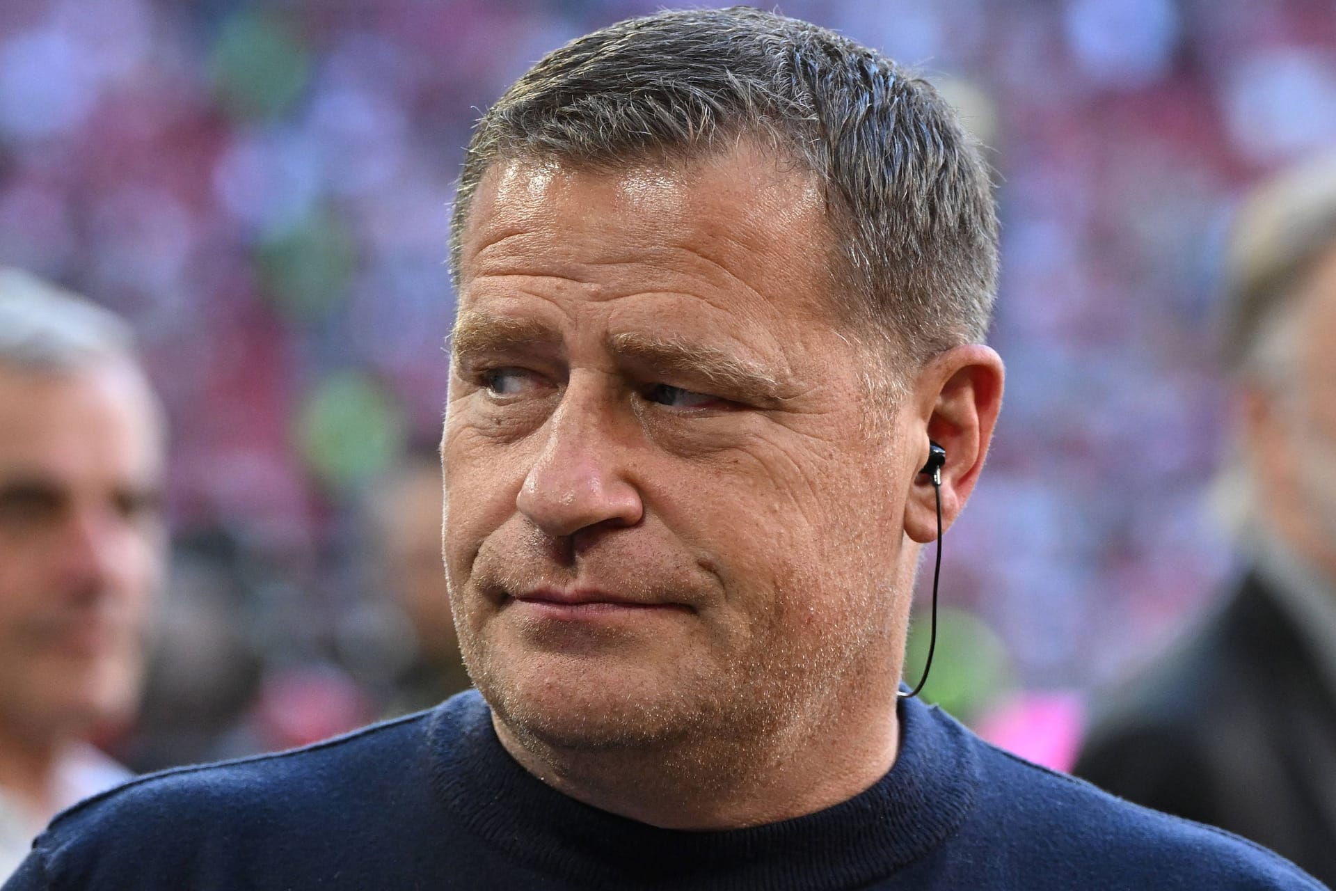 Bayern-Sportvorstand Max Eberl am Rande des Testspiels gegen Tottenham: Der Funktionär ist seit März 2024 bei den Münchnern.