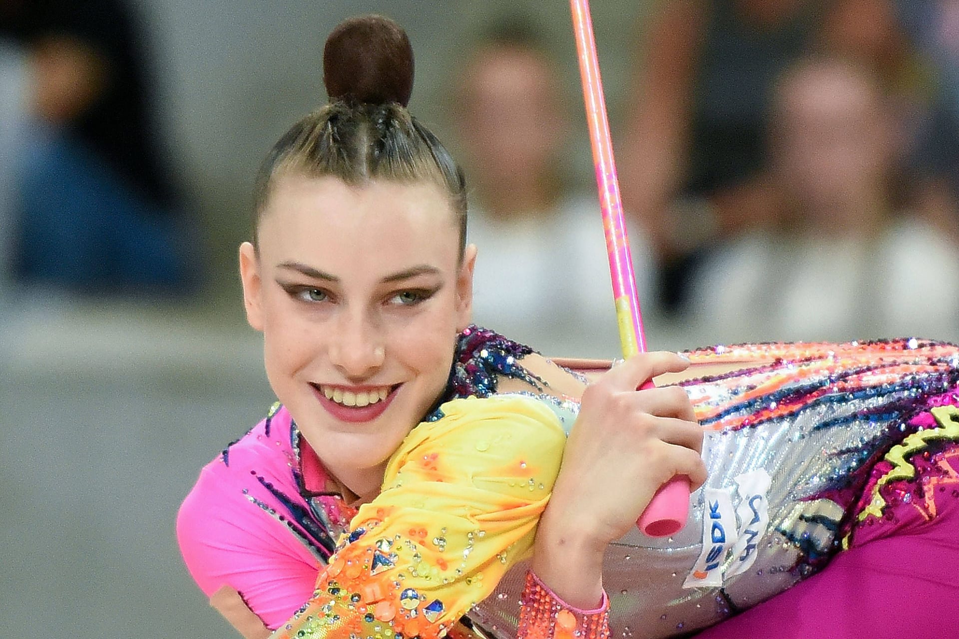Darja Varfolomeev: Sie wurde in Paris Olympiasiegerin im Mehrkampf.