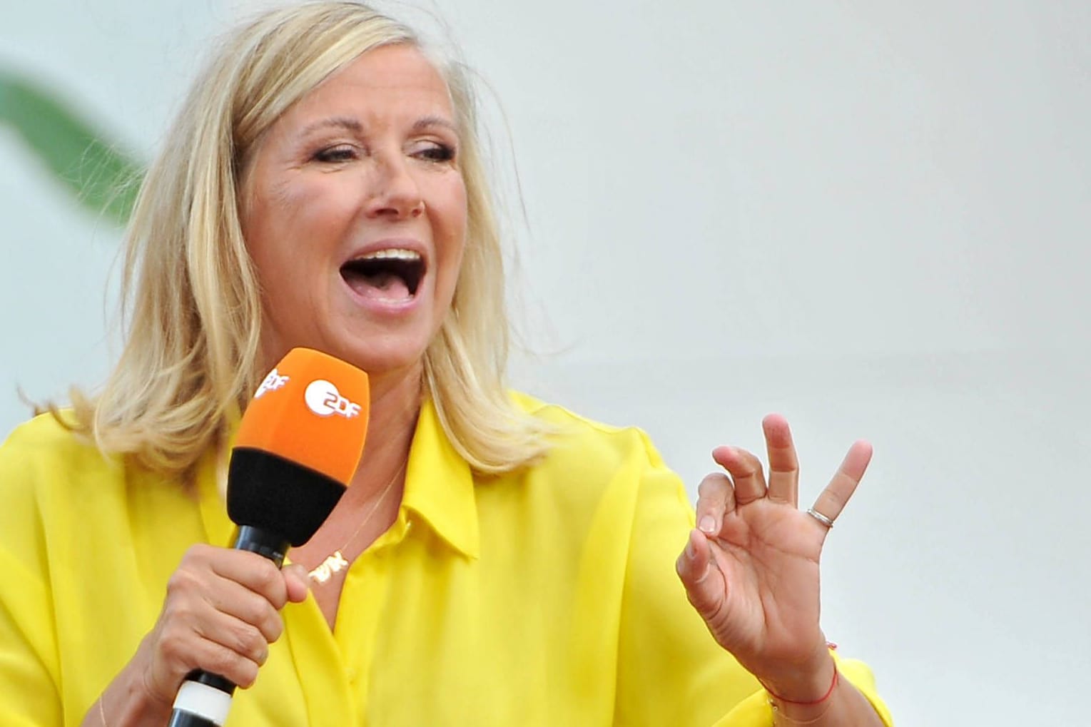 Andrea Kiewel: Am Sonntag stand sie nicht wie sonst vor der Karmea für den "ZDF-Fernsehgarten".