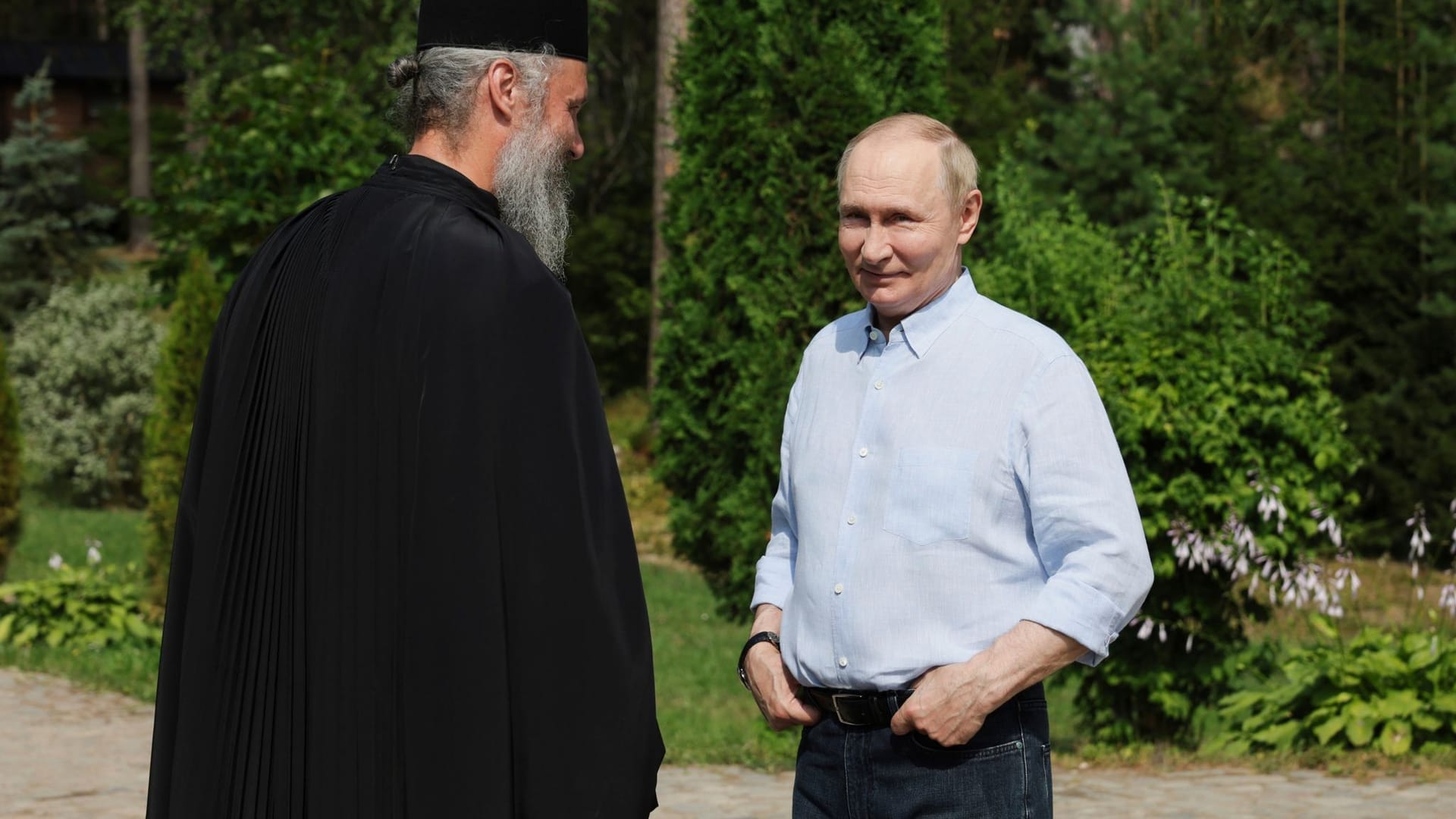 Putin besucht Walaam Kloster Putin besucht Walaam Kloster
