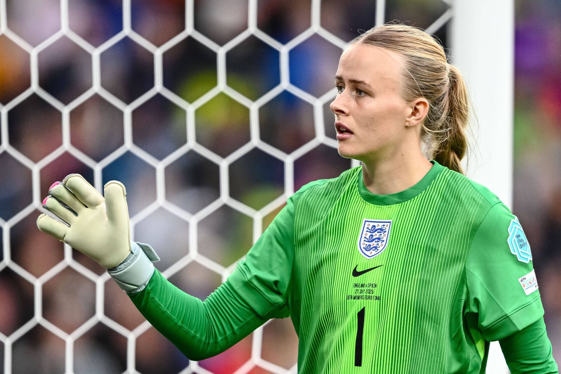 Hannah Hampton: Sie parierte im Elfmeterschießen des EM-Finales zwei Versuche der Spanierinnen.