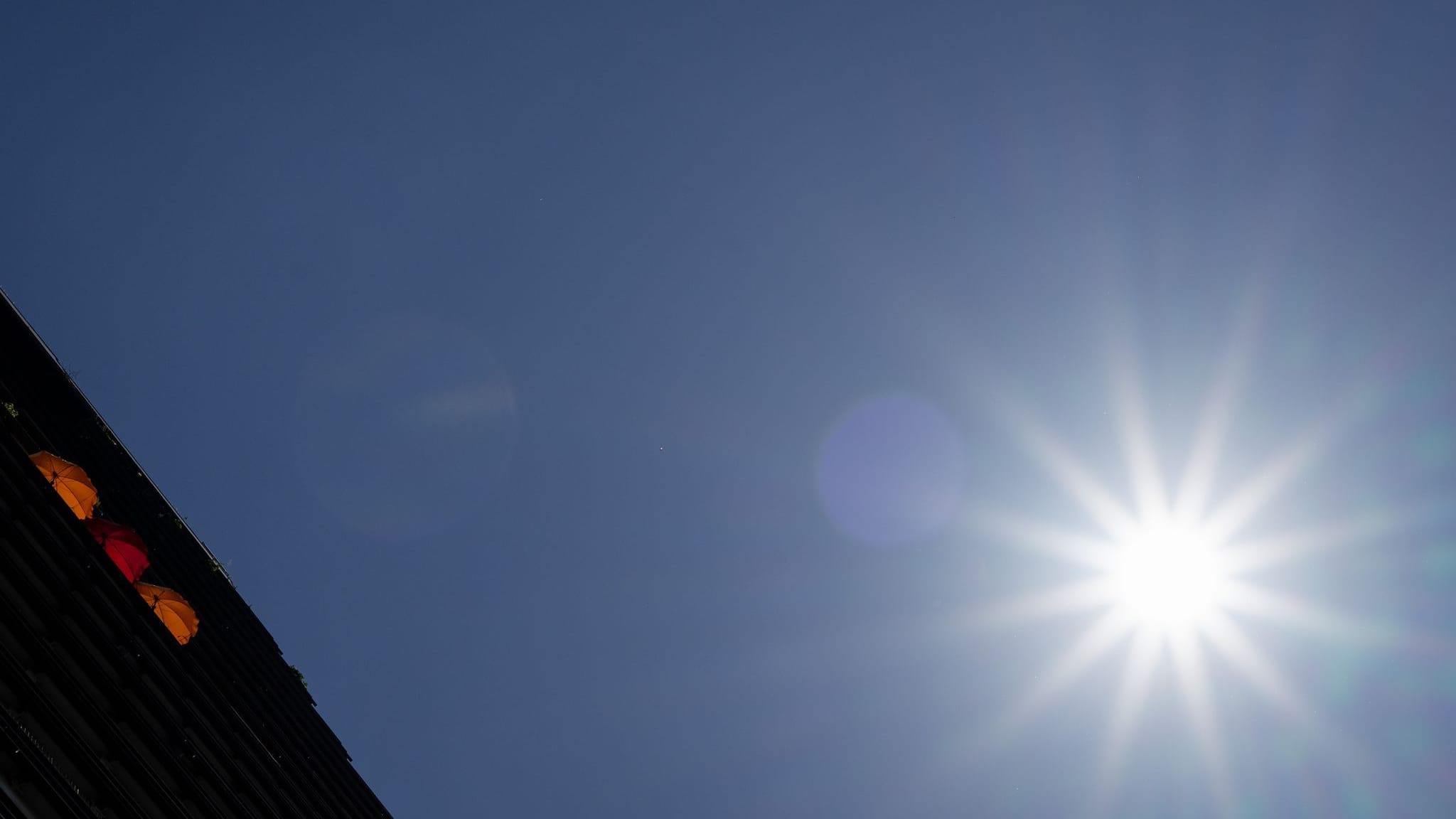 Sonne auf dem Balkon