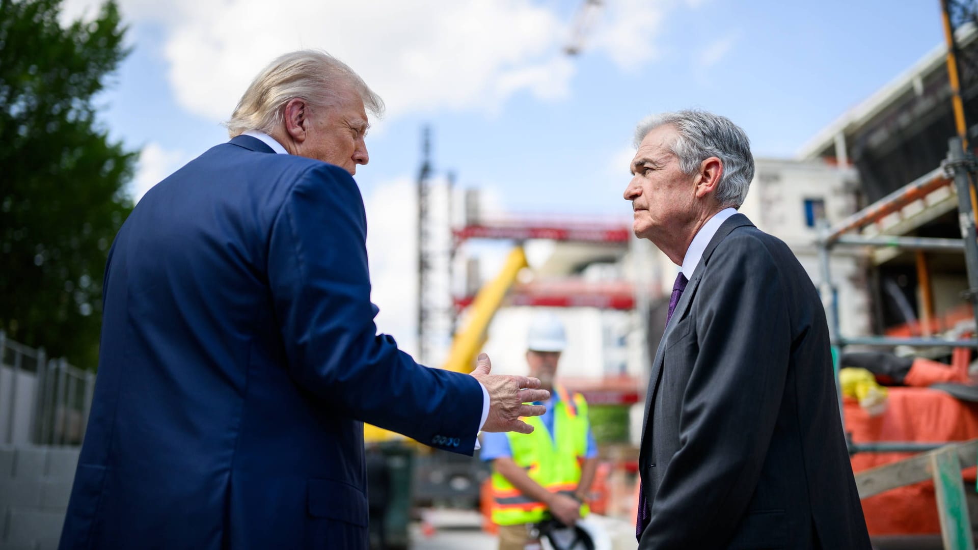 US-Präsident Donald Trump und Notenbankchef Jerome Powell: erbitterte Rivalen in Bezug auf die amerikanische Geldpolitik.