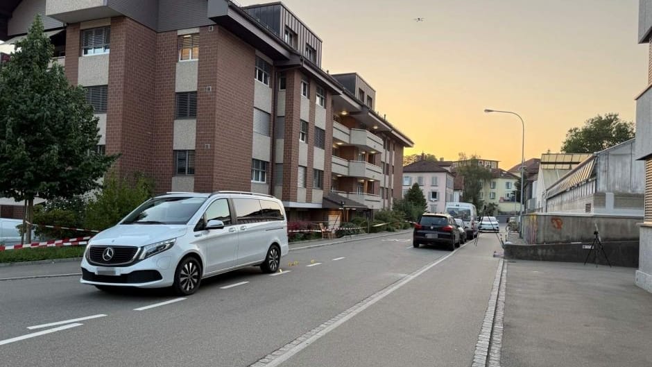 Der Unfallort in St. Gallen in der Schweiz: Wie es zu dem Zusammenstoß zwischen dem Deutschen und dem Kind kommen konnte, ist noch unklar.
