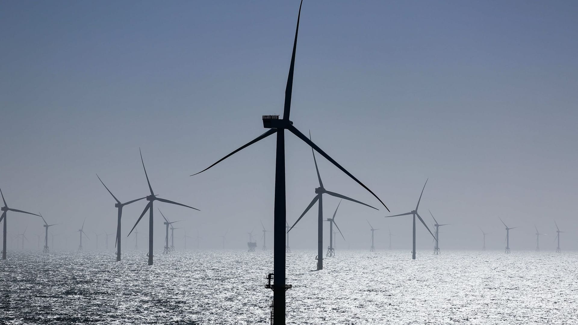 Windpark auf See