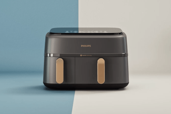 Airfryer mit Doppelkammer im Angebot: Amazon bietet die Basket 3000 Series Heißluftfritteuse zum Rekordpreis an.