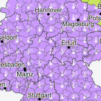 Wetter in Deutschland: Der DWD gibt für Mittwoch fast für die ganze Bundesrepublik eine amtliche Hitzewarnung heraus.