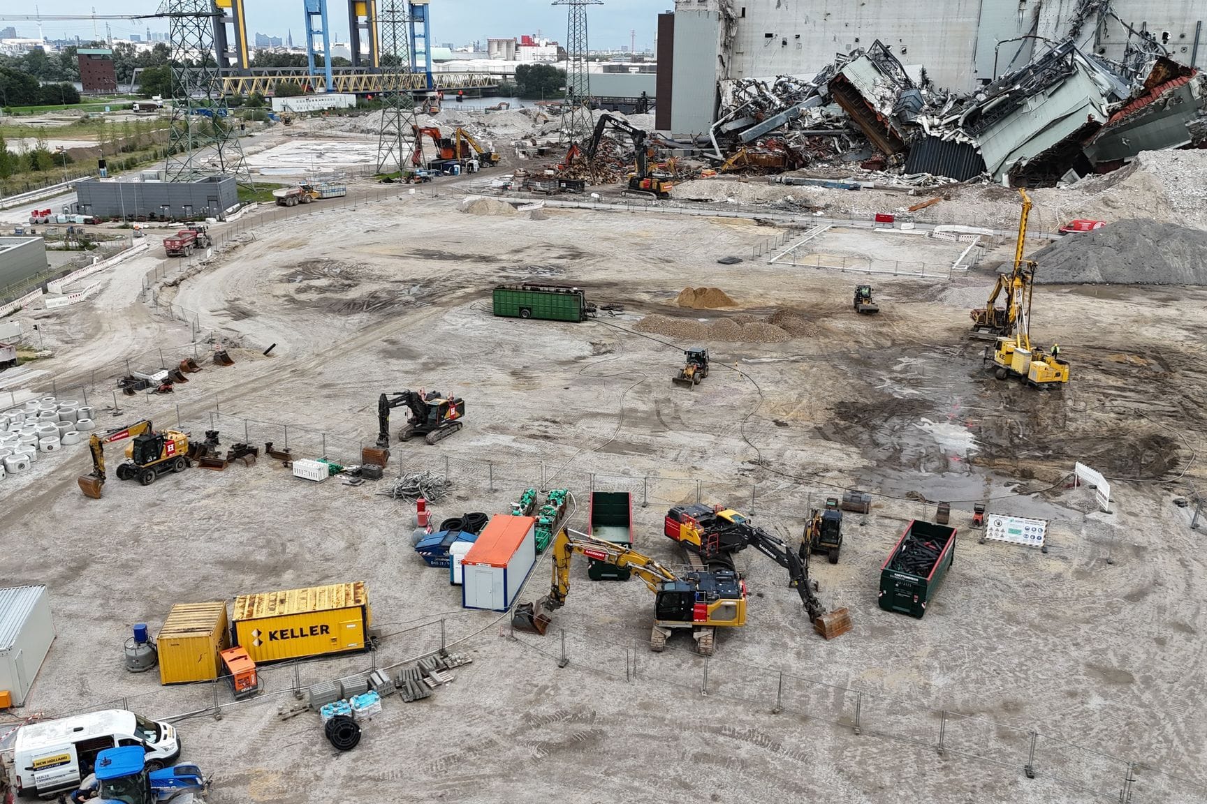 Baustelle Hamburg Green Hydrogen Hub