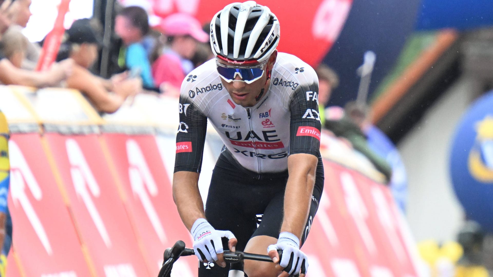 Filippo Baroncini, hier auf der zweiten Etappe der Polen-Rundfahrt: Der Radprofi ist schwer verunglückt.