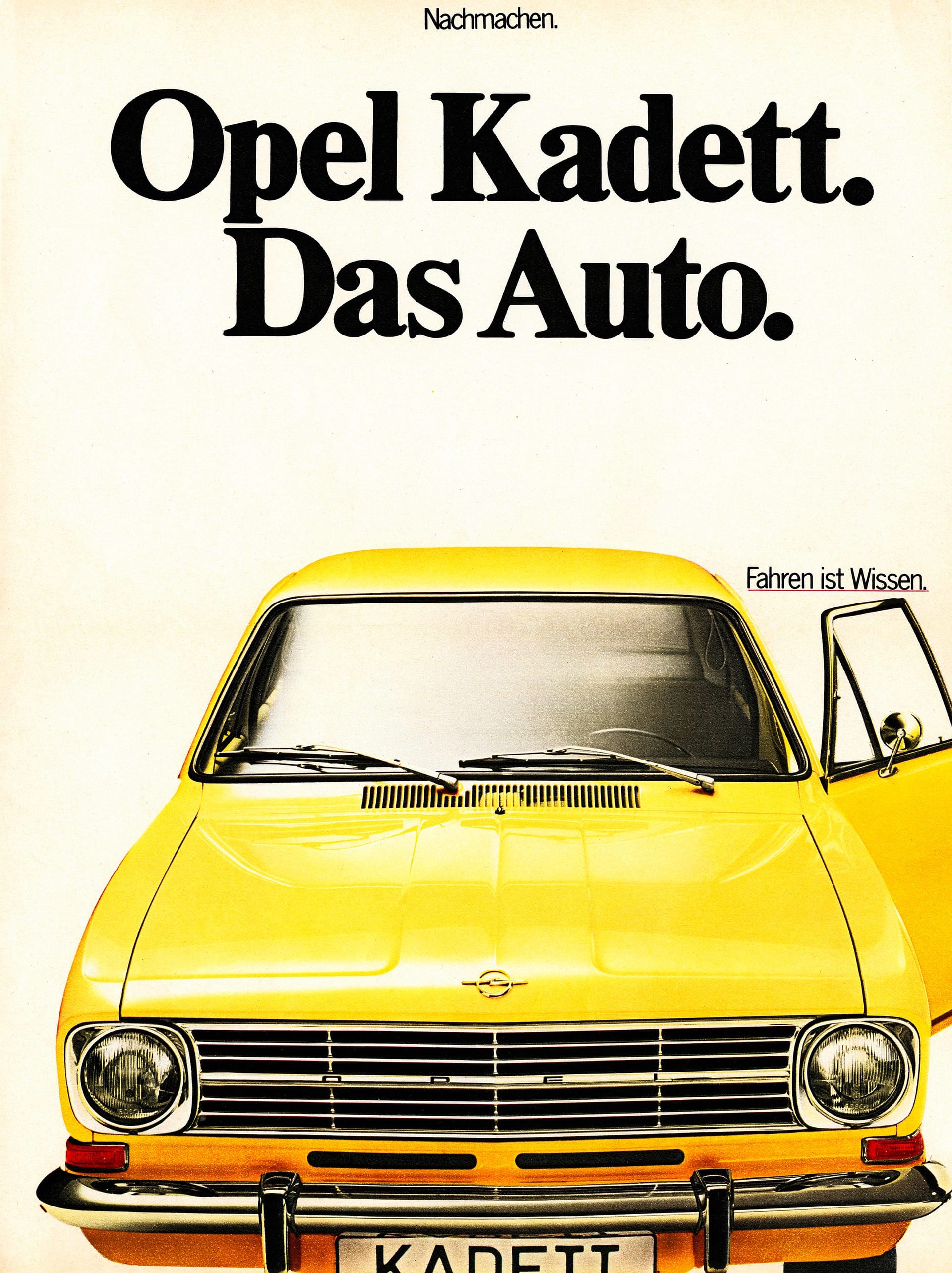 Lieber gut geklaut als schlecht selbst gemacht: 2007 bediente sich VW an Opels Werbe-Slogan für den Kadett.