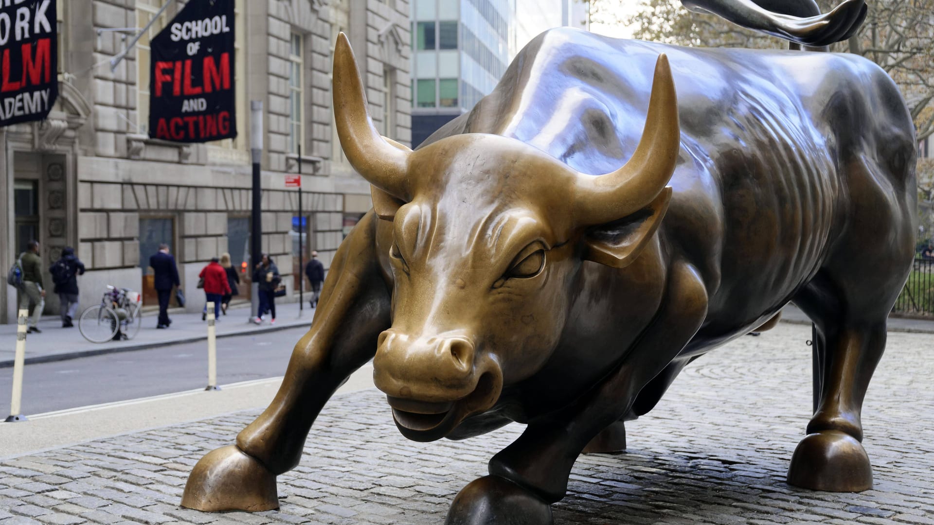 Der Bulle vor der Börse in New York: