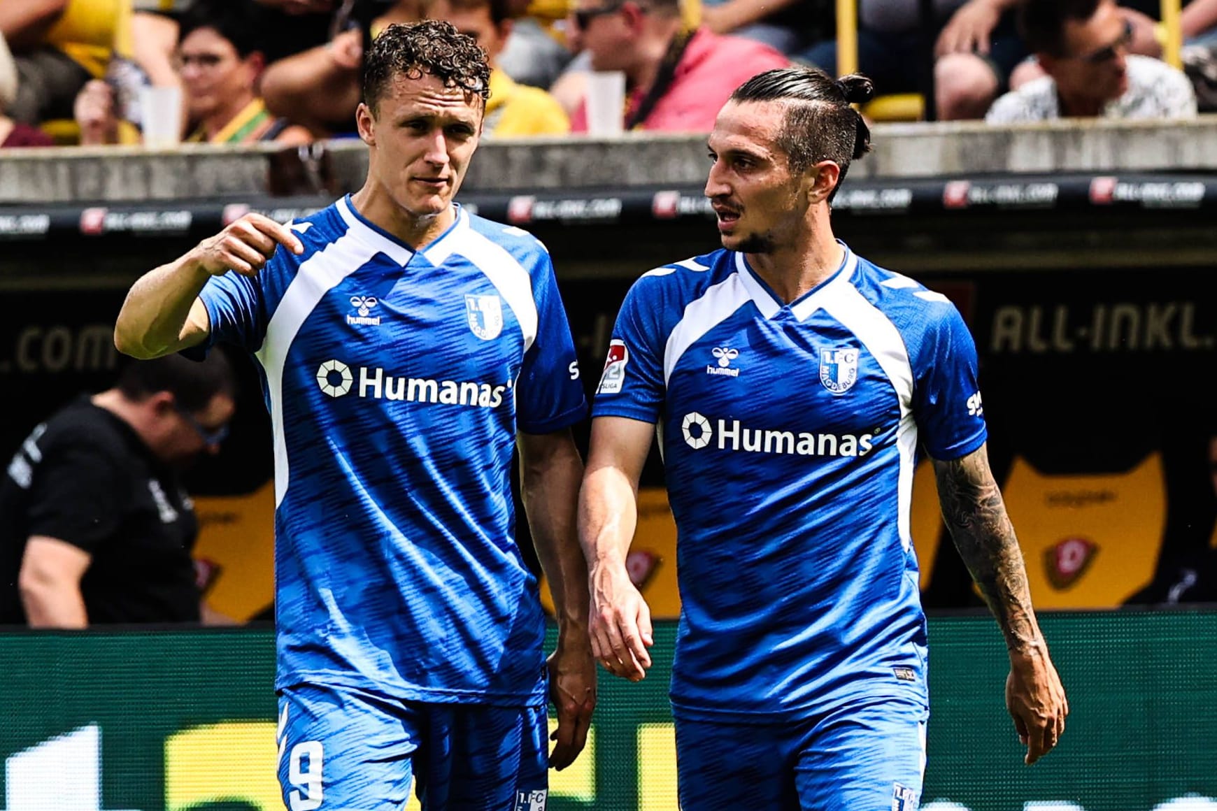 Martijn Kaars (l.) und Baris Atik: Sie hatten keine angenehme Busreise nach Saarbrücken.