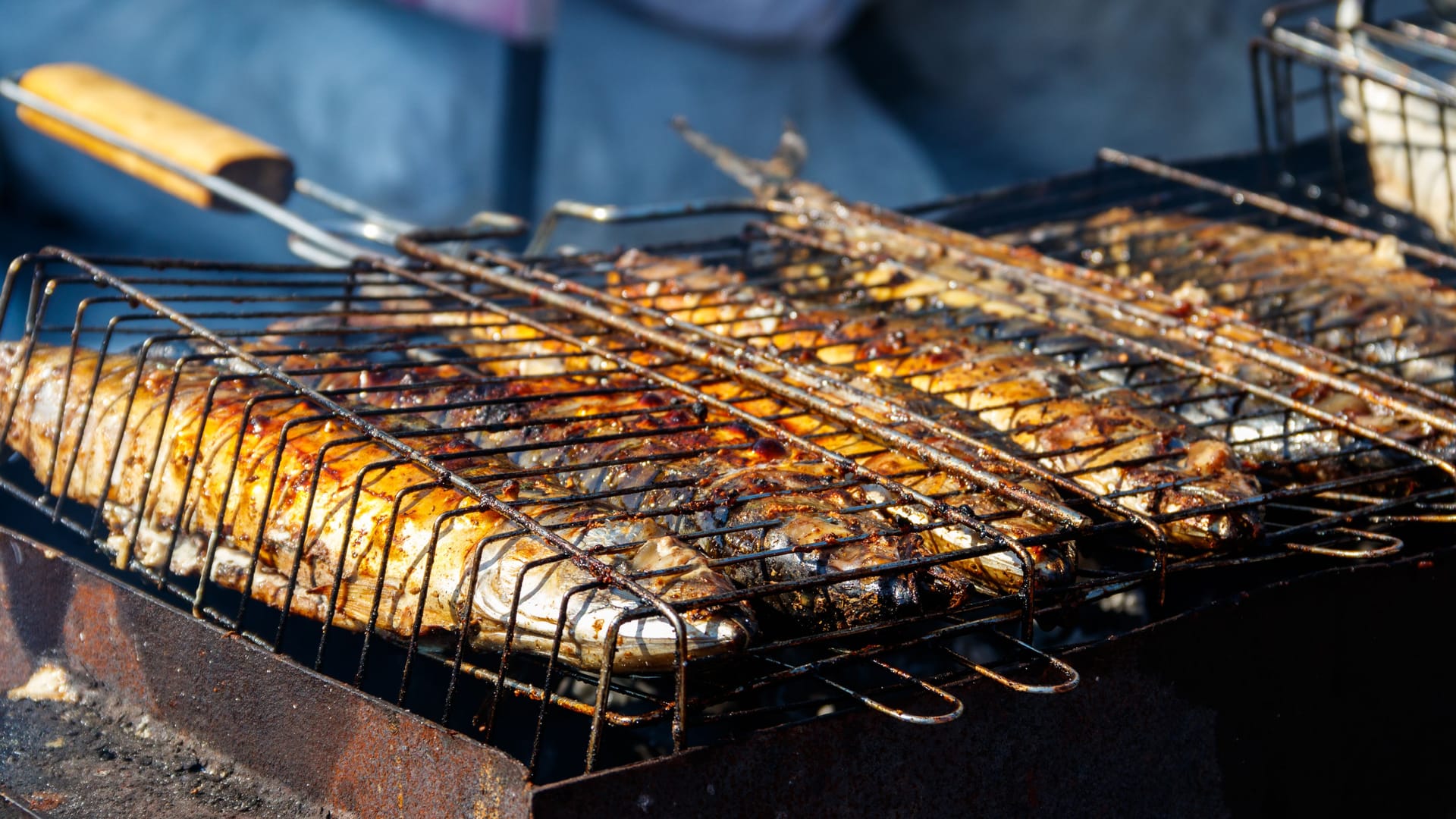 Gegrillter Fisch: Auch erhitzen schützt nicht vor einer Vergiftung. Gegrillter Fisch: Auch erhitzen schützt nicht vor einer Vergiftung.