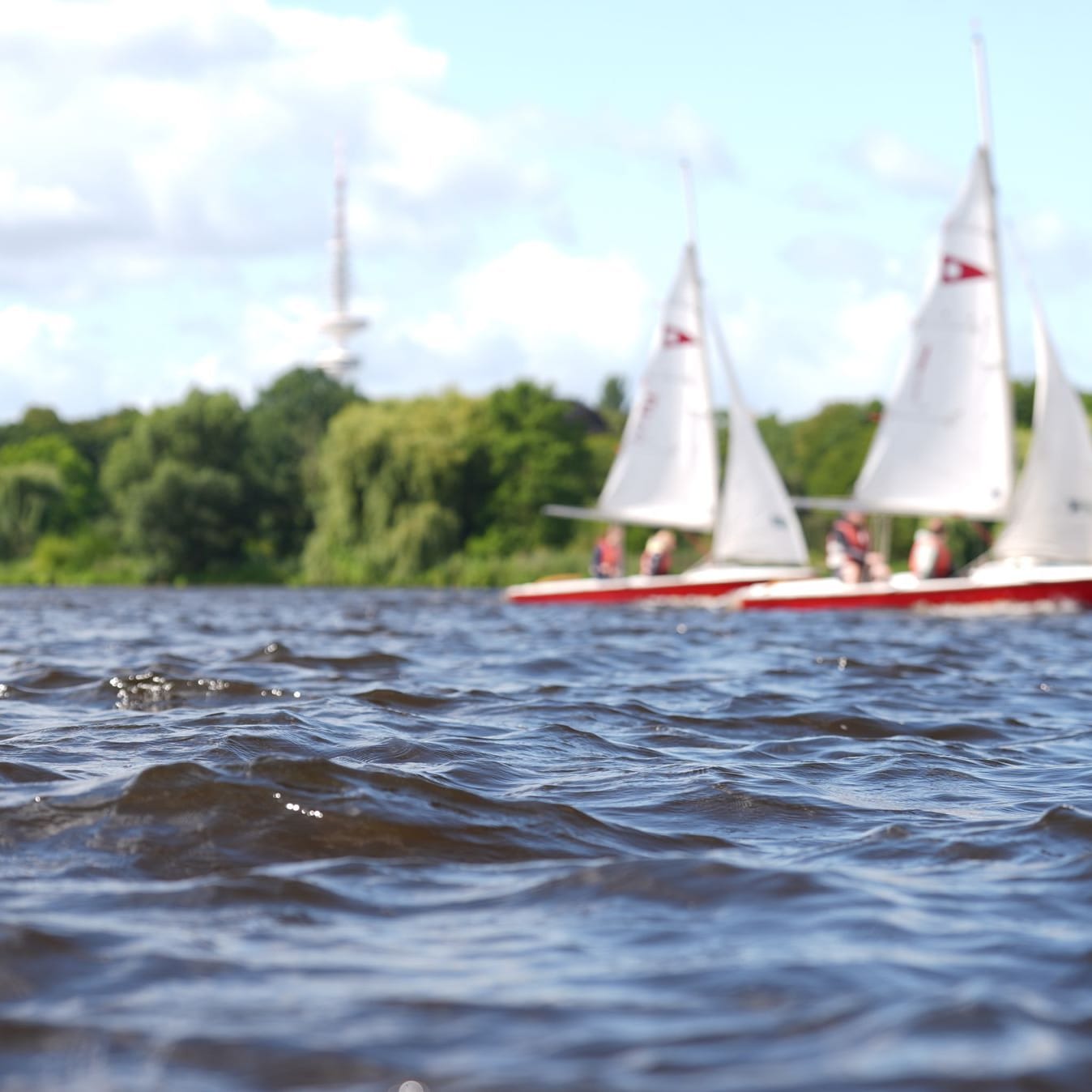 Segler auf der Alster