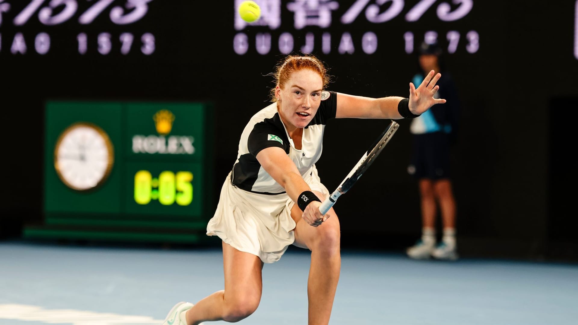 Ella Seidel, hier bei den Australian Open: Die 20-Jährige steht aktuell auf Platz 127 der Weltrangliste. Ella Seidel, hier bei den Australian Open: Die 20-Jährige steht aktuell auf Platz 127 der Weltrangliste.