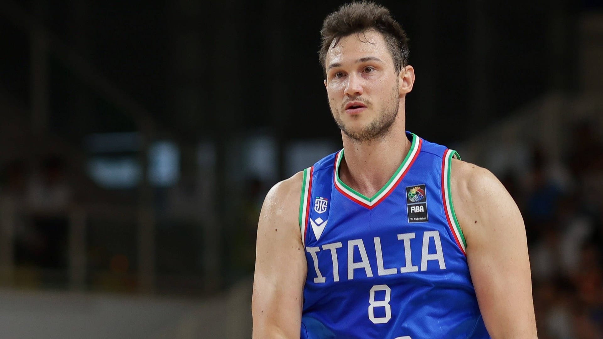 Danilo Gallinari im Trikot von Italiens Nationalmannschaft: Der Flügelspieler war insgesamt 16 Jahre in der NBA aktiv.