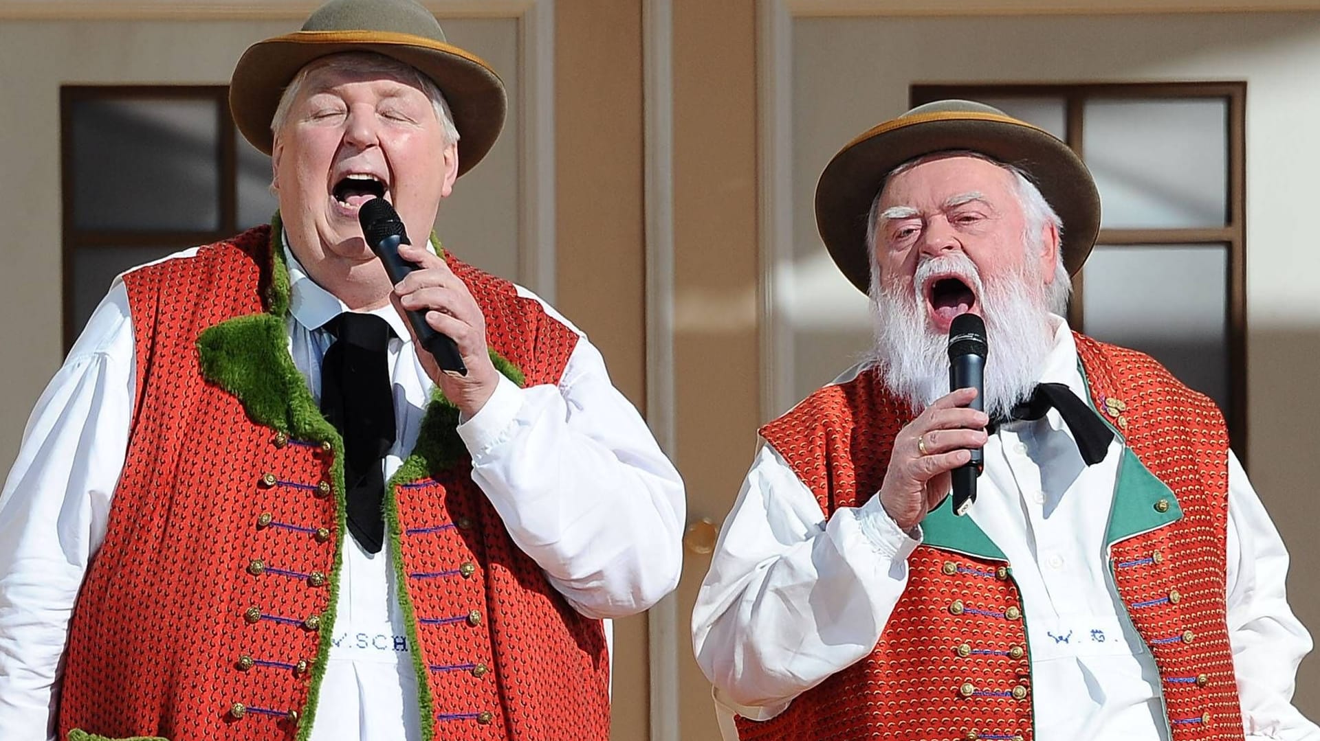 Die Wildecker Herzbuben: Wolfgang Schramm und Wilfried Gliem standen jahrelang als Duo zusammen auf der Bühne.
