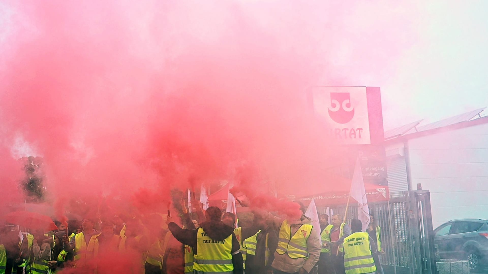 Warnstreik in Dönerfabrik von Birtat