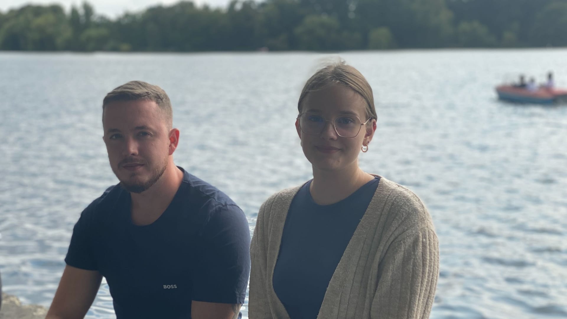 Christopher und Anna-Lena sind aus Nienburg angereist.