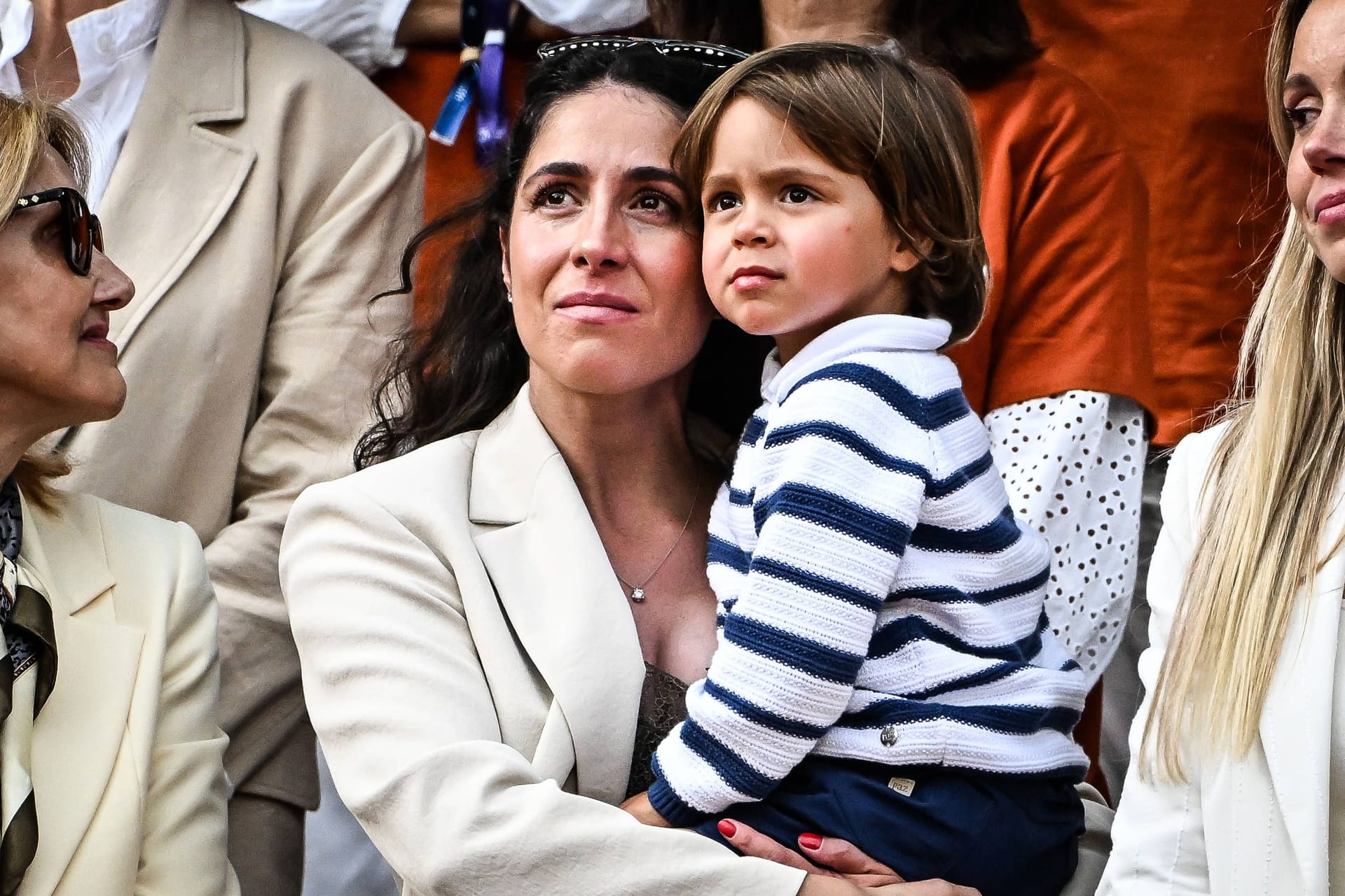 Rafael Nadals Ehefrau Maria Francisca "Xisca" Perelló mit dem ersten Sohn Rafael junior: Das Paar kennt sich bereits seit Jugendjahren.