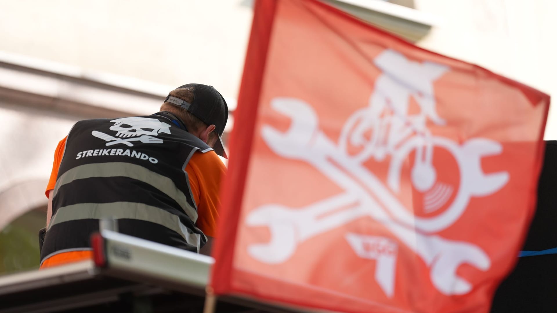 Demonstration gegen Kündigungspläne von Lieferando