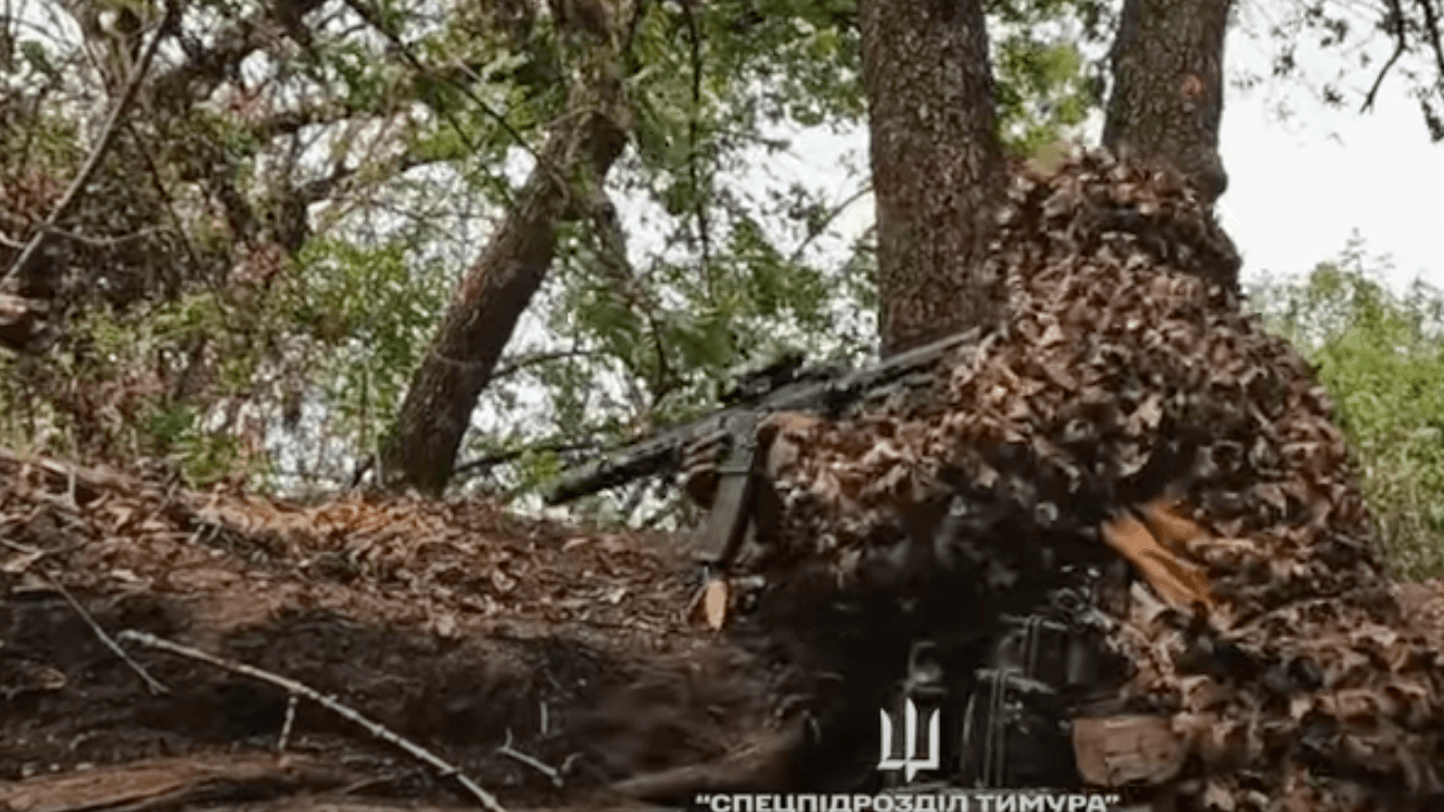 Ein Screenshot eines Videos der ukrainischen Streitkräfte zeigt einen Soldaten der Timur-Einheit.