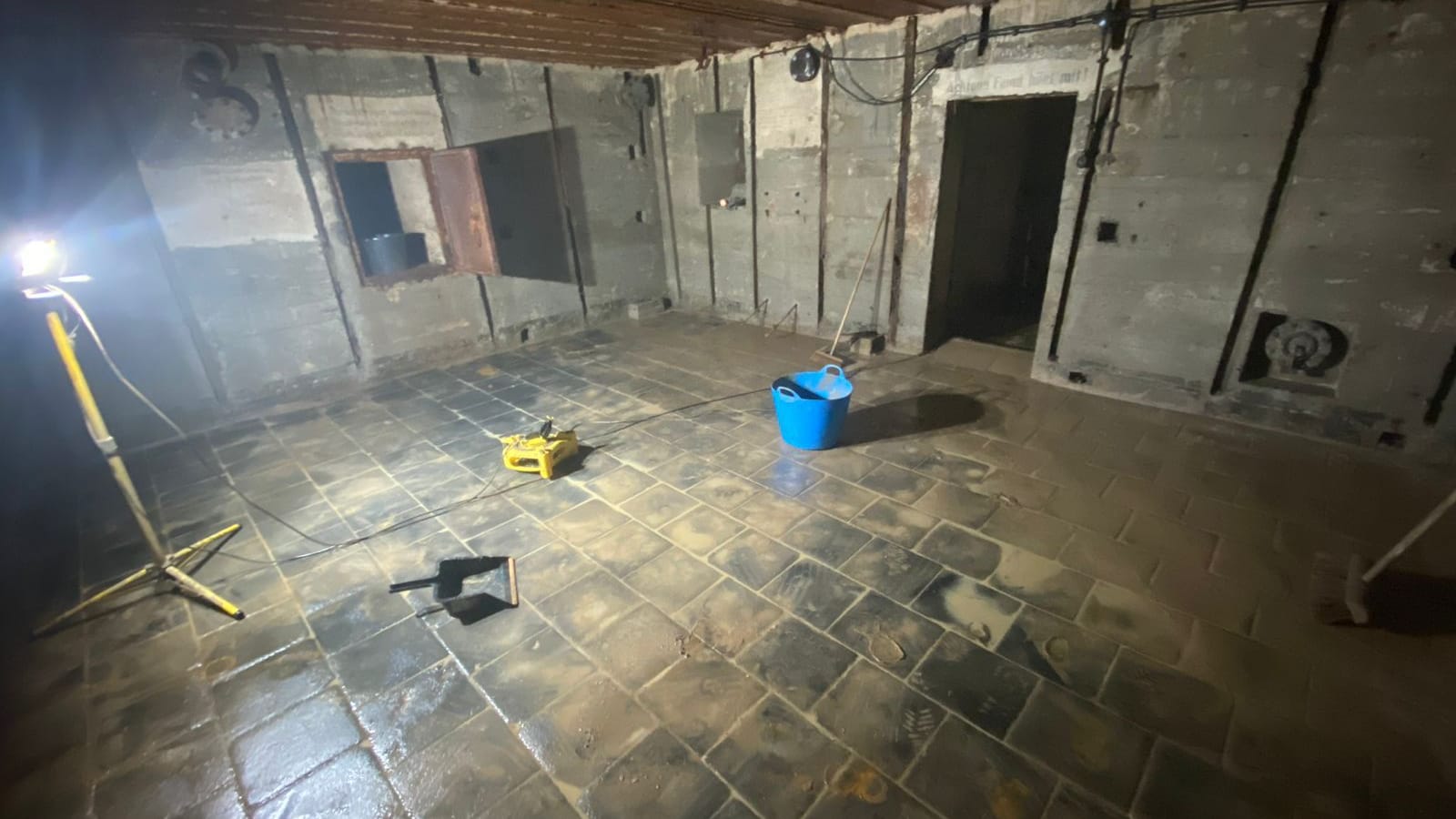 Einer der beiden großen Räume unter dem Haus der Tulliers.