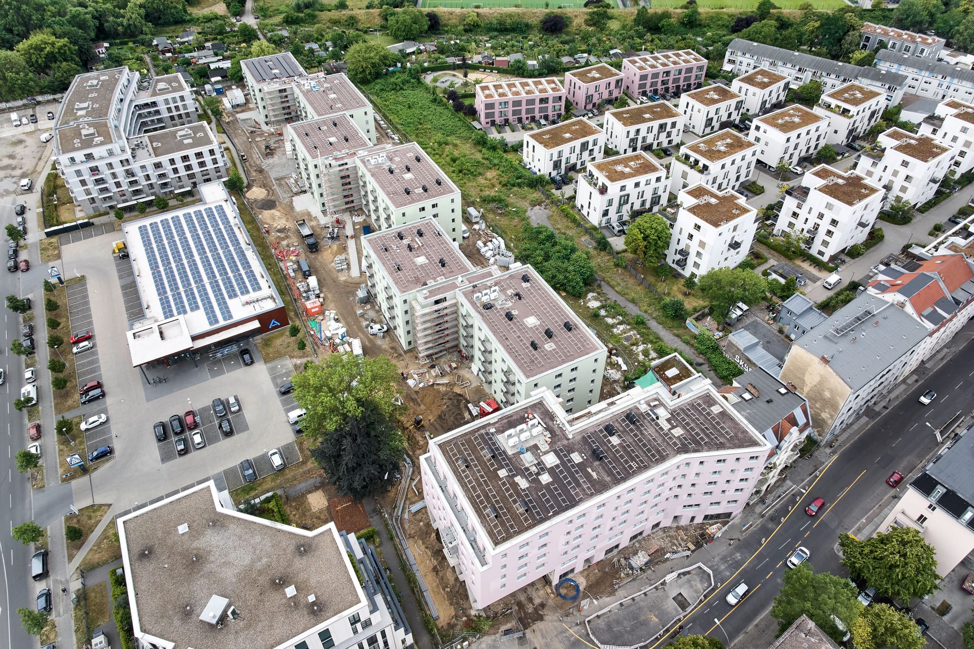 Neubauten in der Lückstraße: Die Wohnungen sind am 31. Juli in die Vermietung gegangen.