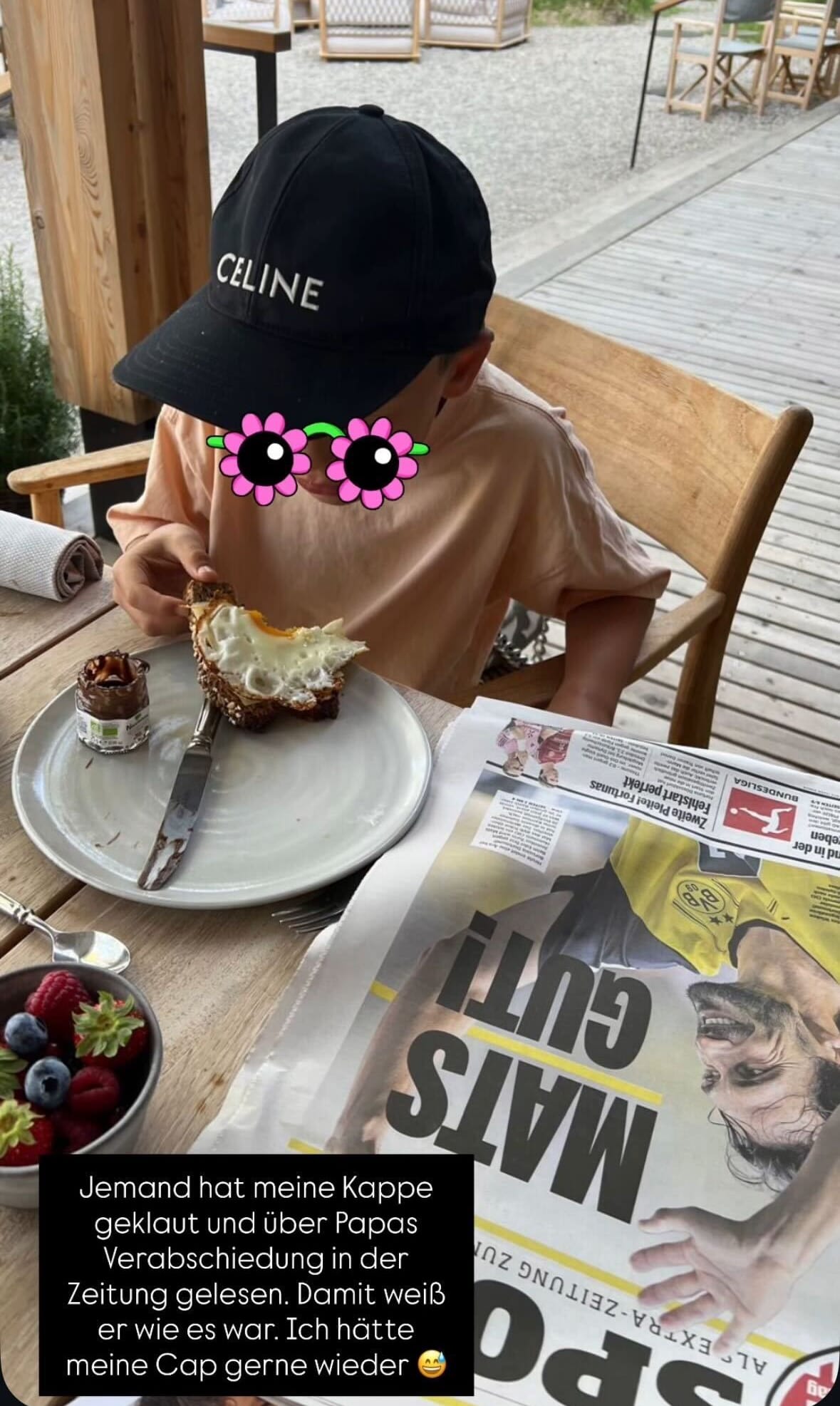 Cathy Hummels teilte dieses Foto von Ludwig auf Instagram.
