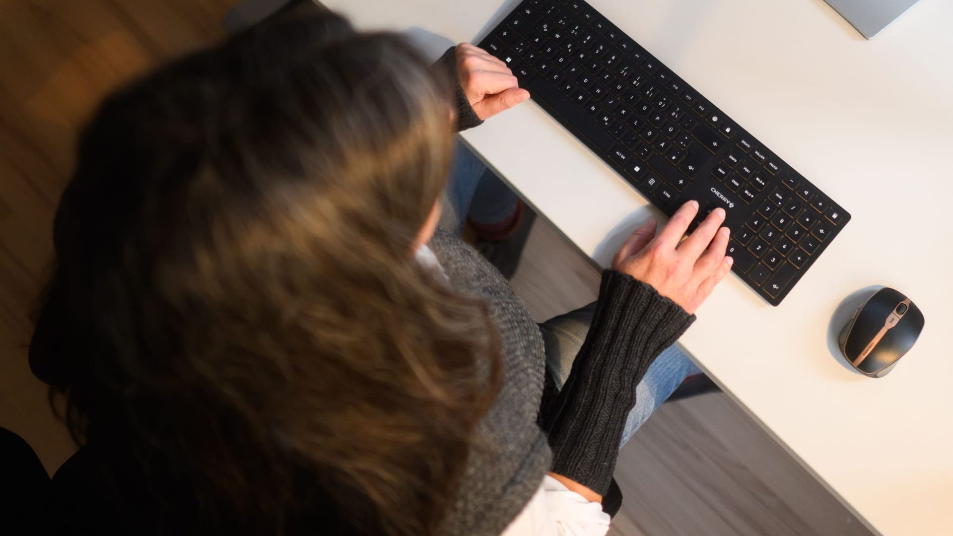 Sitzen im Büro