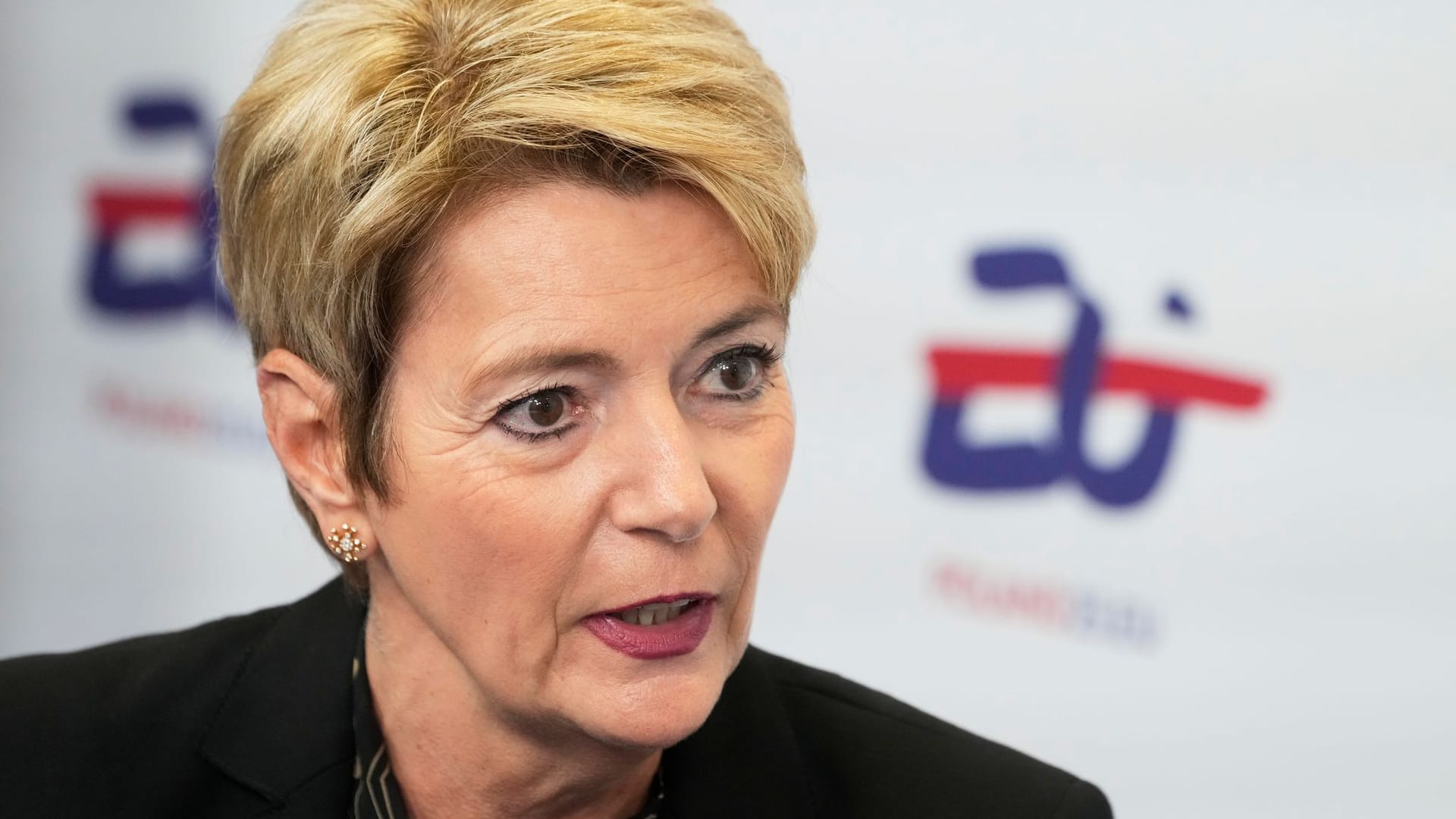 Die Schweizer Bundespräsidentin Karin Keller-Sutter Die Schweizer Bundespräsidentin Karin Keller-Sutter