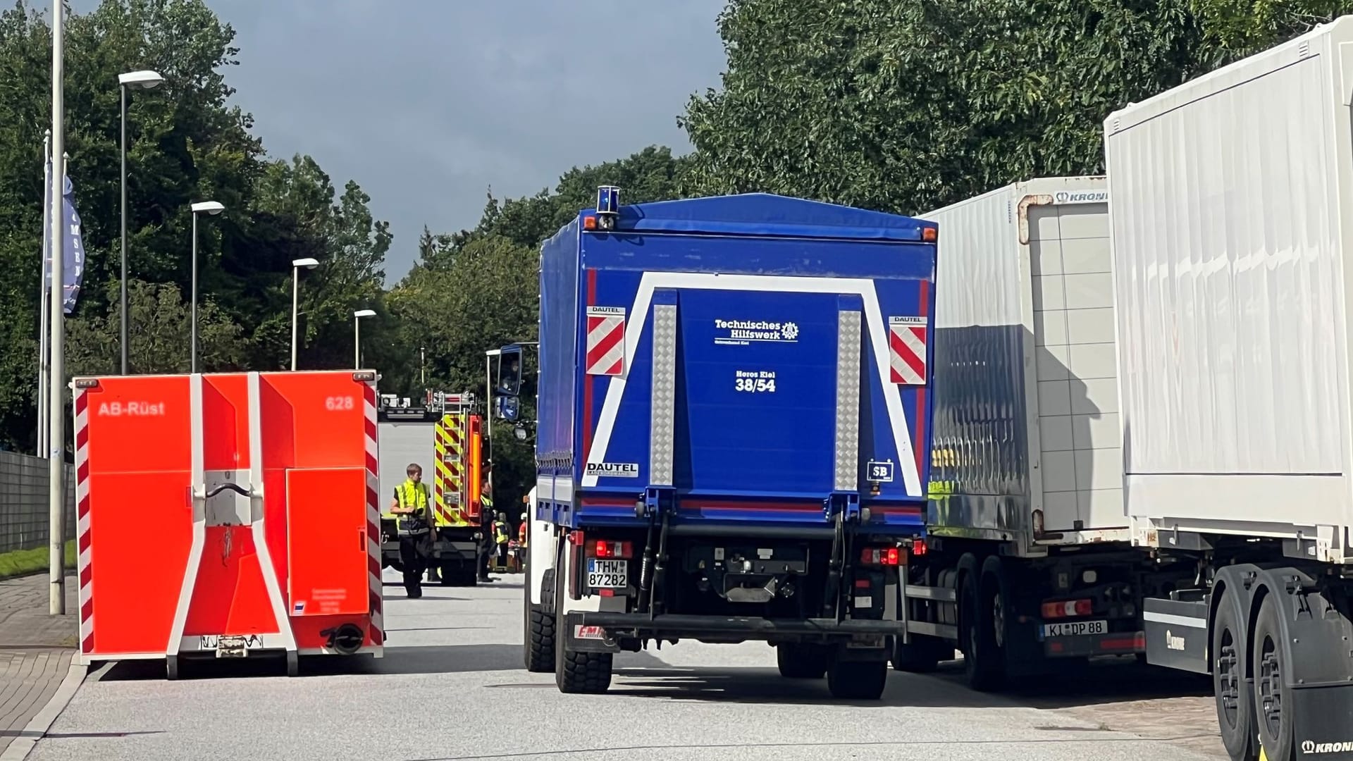 Lastwagen-Unfall in Kiel