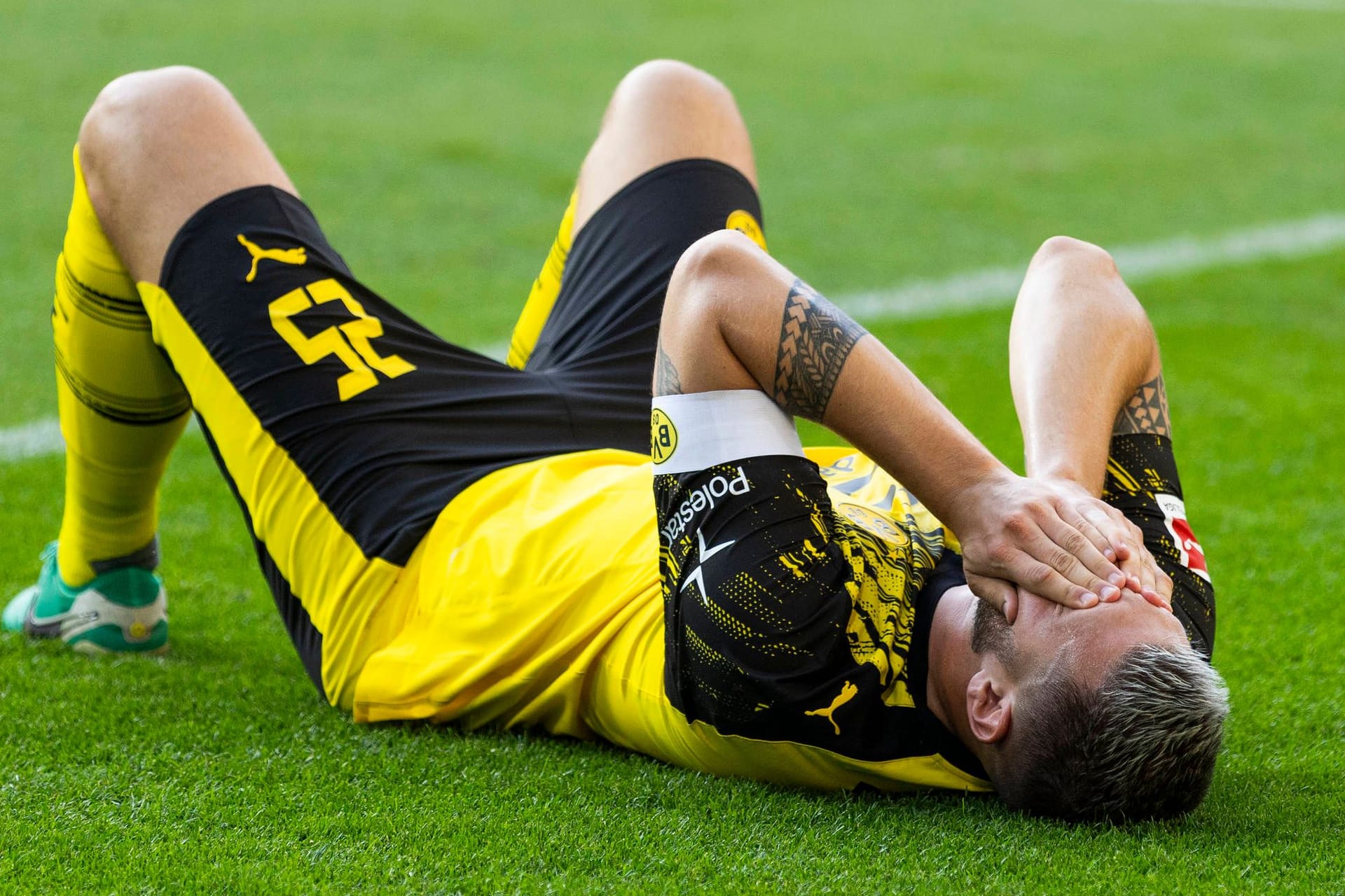 Am Boden: Dortmunds Niklas Süle im Testspiel gegen Juventus Turin.